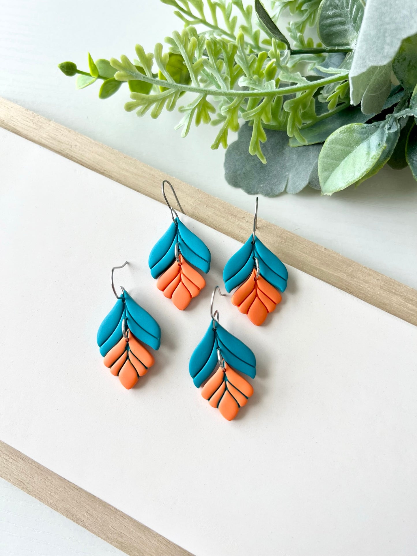 Miami Dolphins 2-Toned Dangles