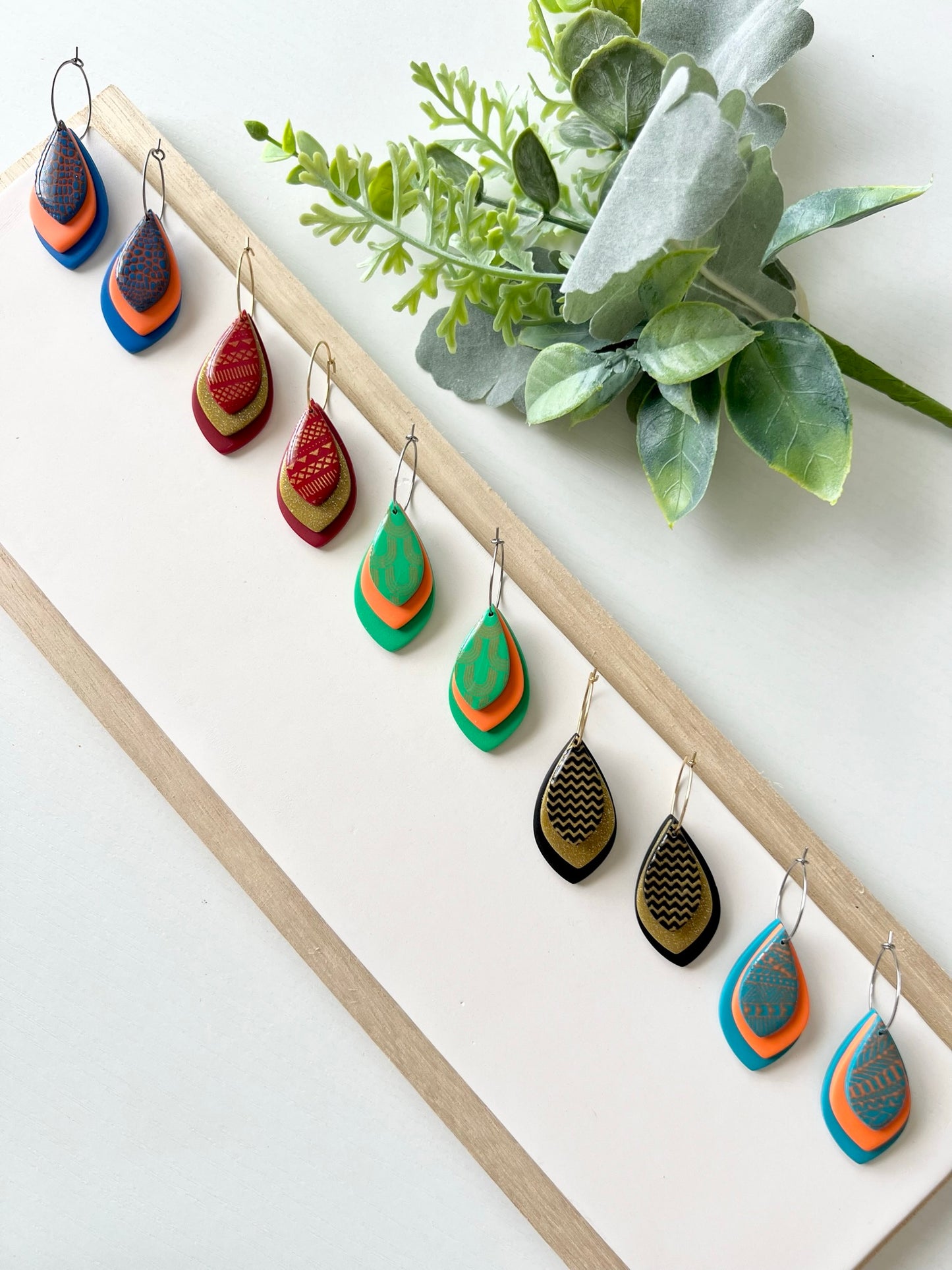 CUSTOM School Color 3 Layer Hoops