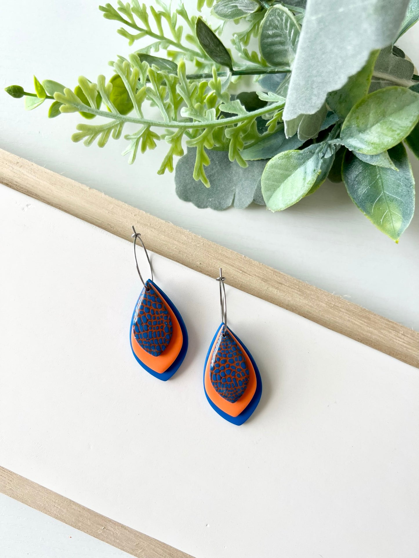 University of Florida 3 Layer Hoop Earrings