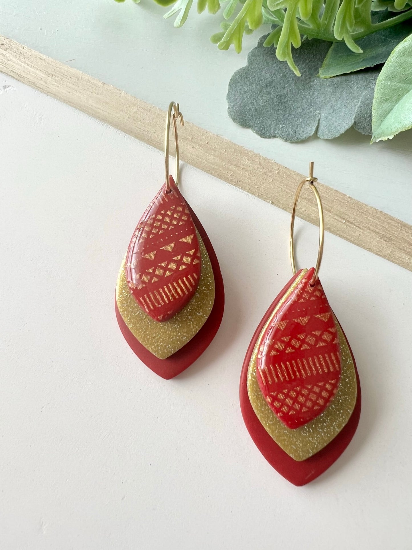 Florida State University 3 Layer Hoop Earrings