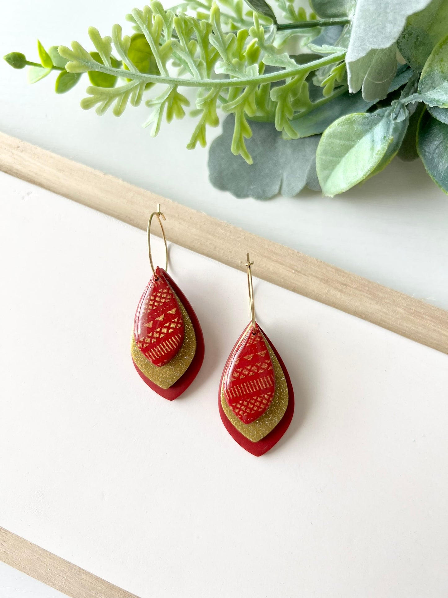 Florida State University 3 Layer Hoop Earrings