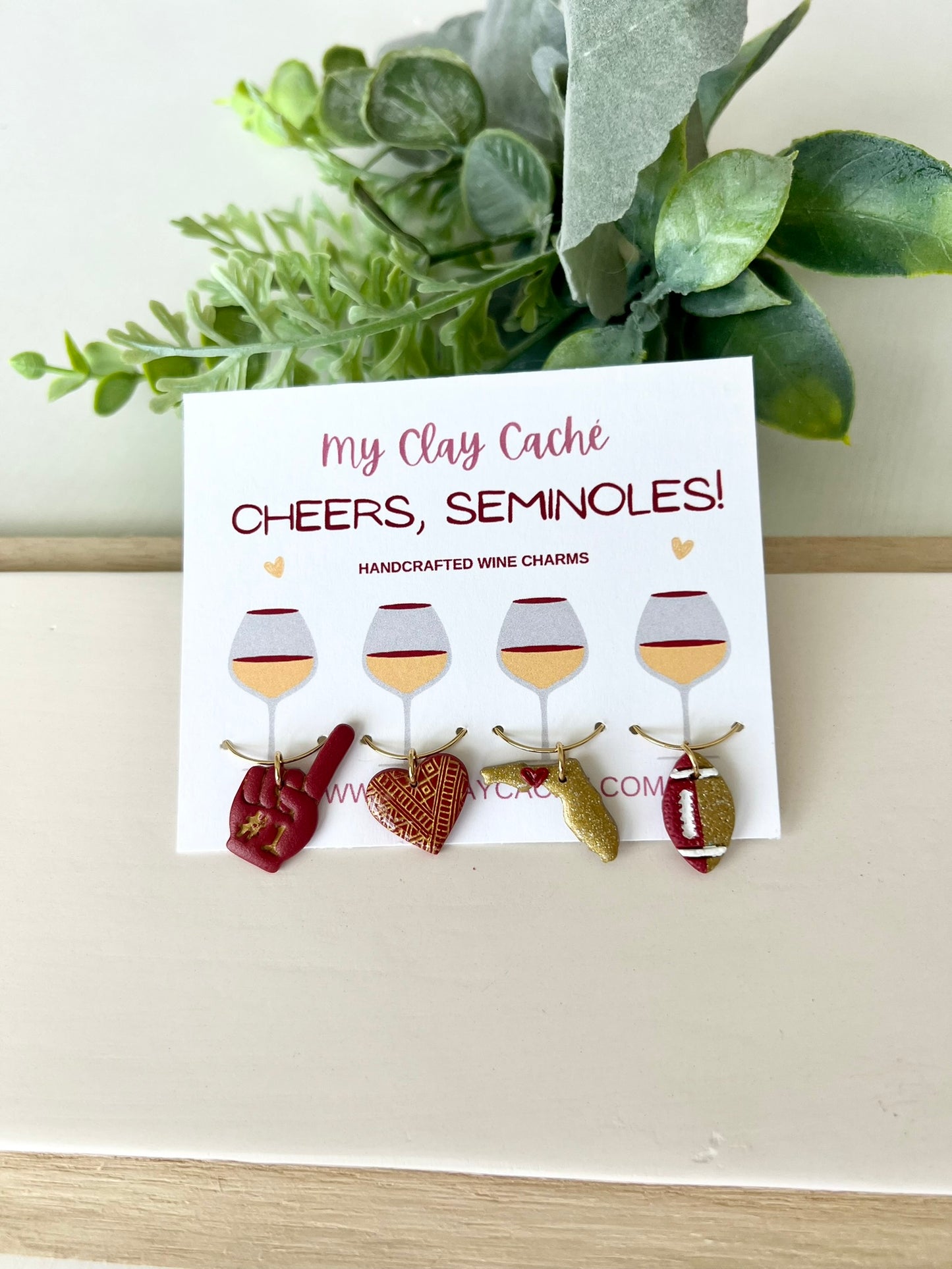 Florida State University Wine Charms