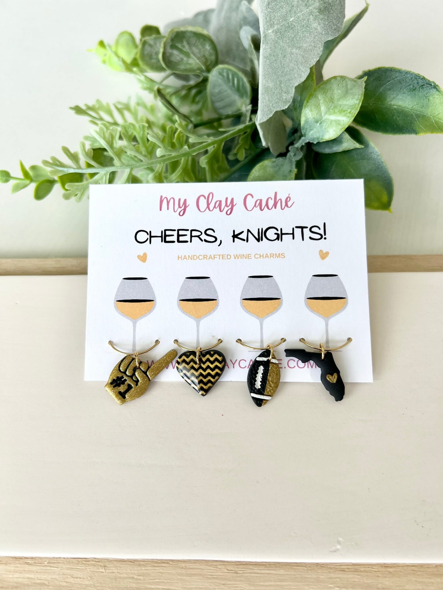 University of Central Florida Wine Charms