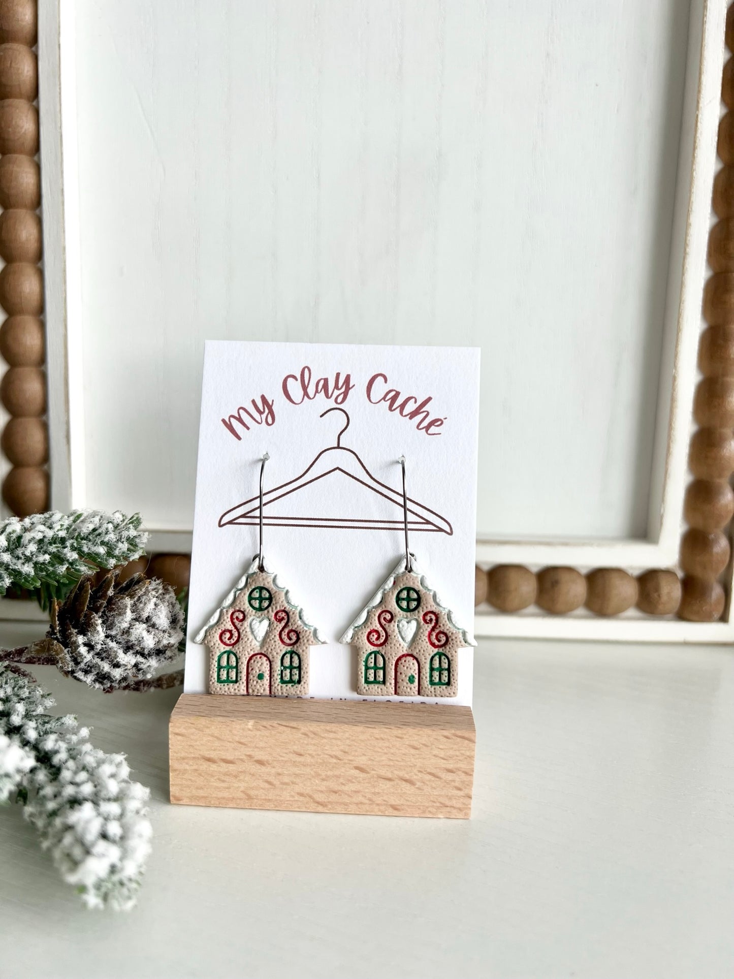 Gingerbread House Dangles