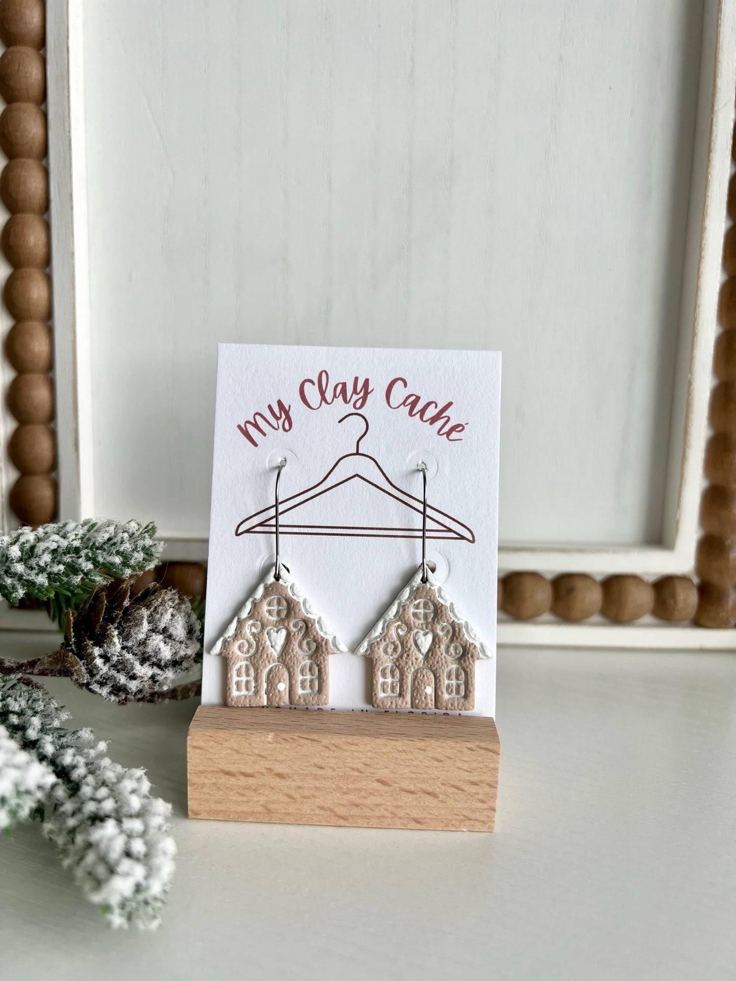 Gingerbread House Dangles