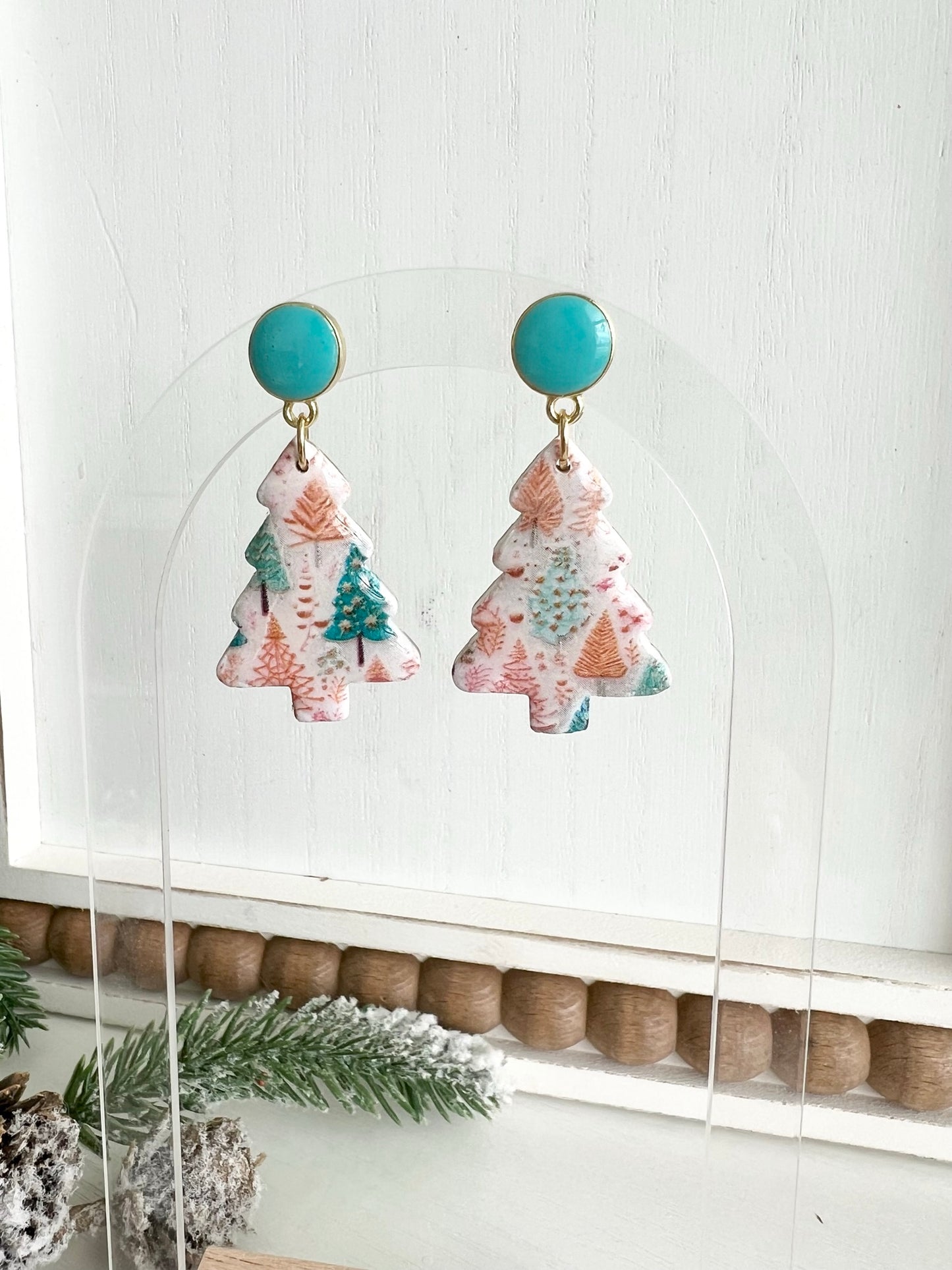 Christmas Print Dangles