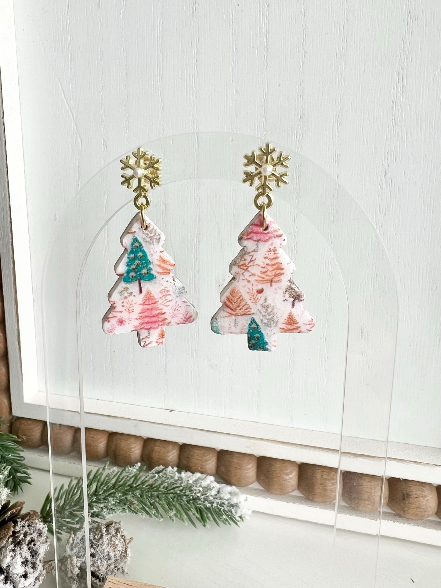 Christmas Print Dangles