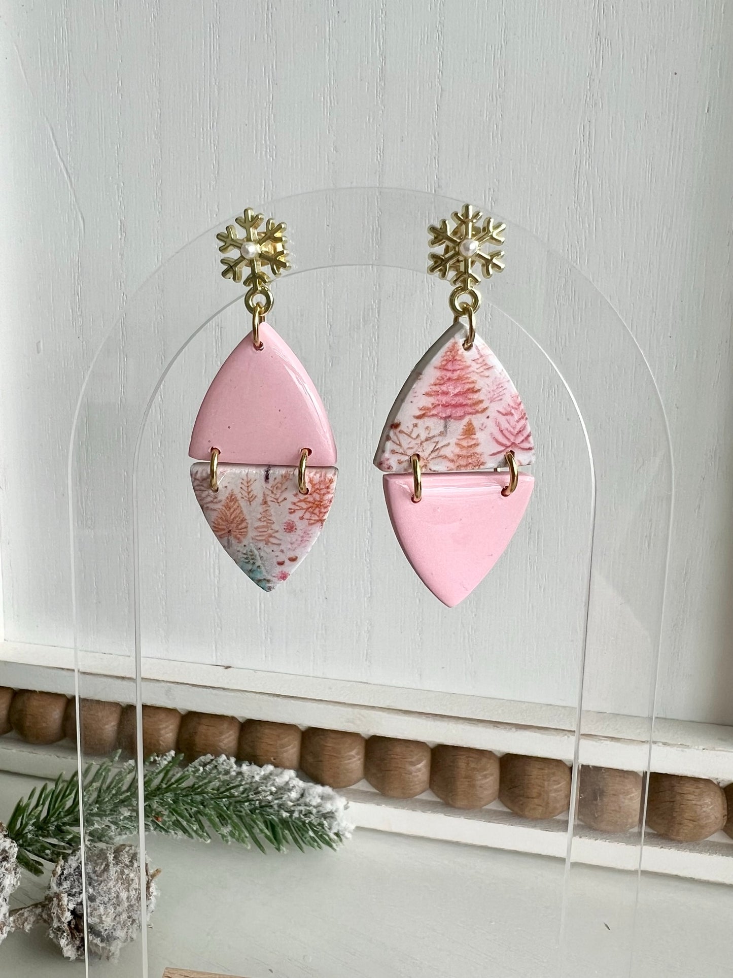 Christmas Print Dangles