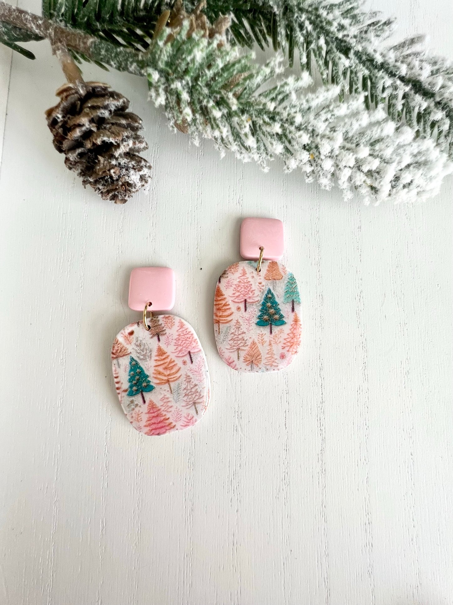 Christmas Print Dangles