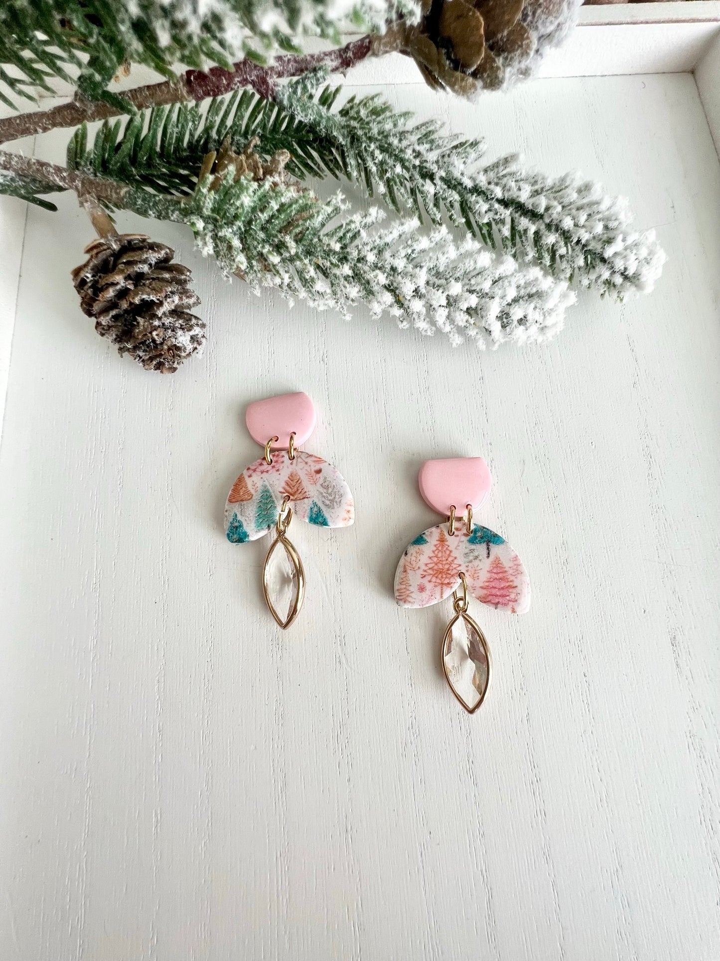 Christmas Print Dangles
