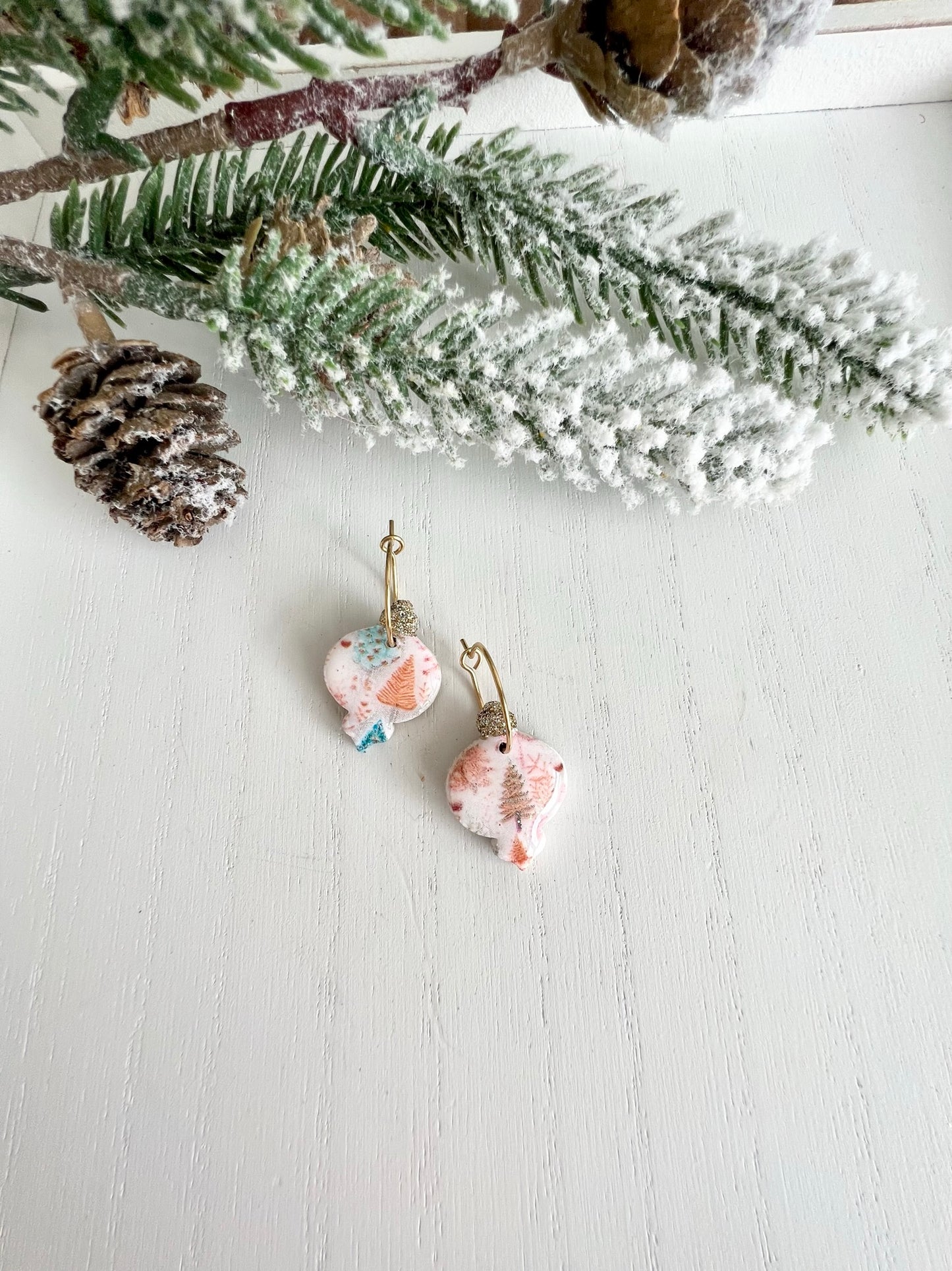 Christmas Print Dangles