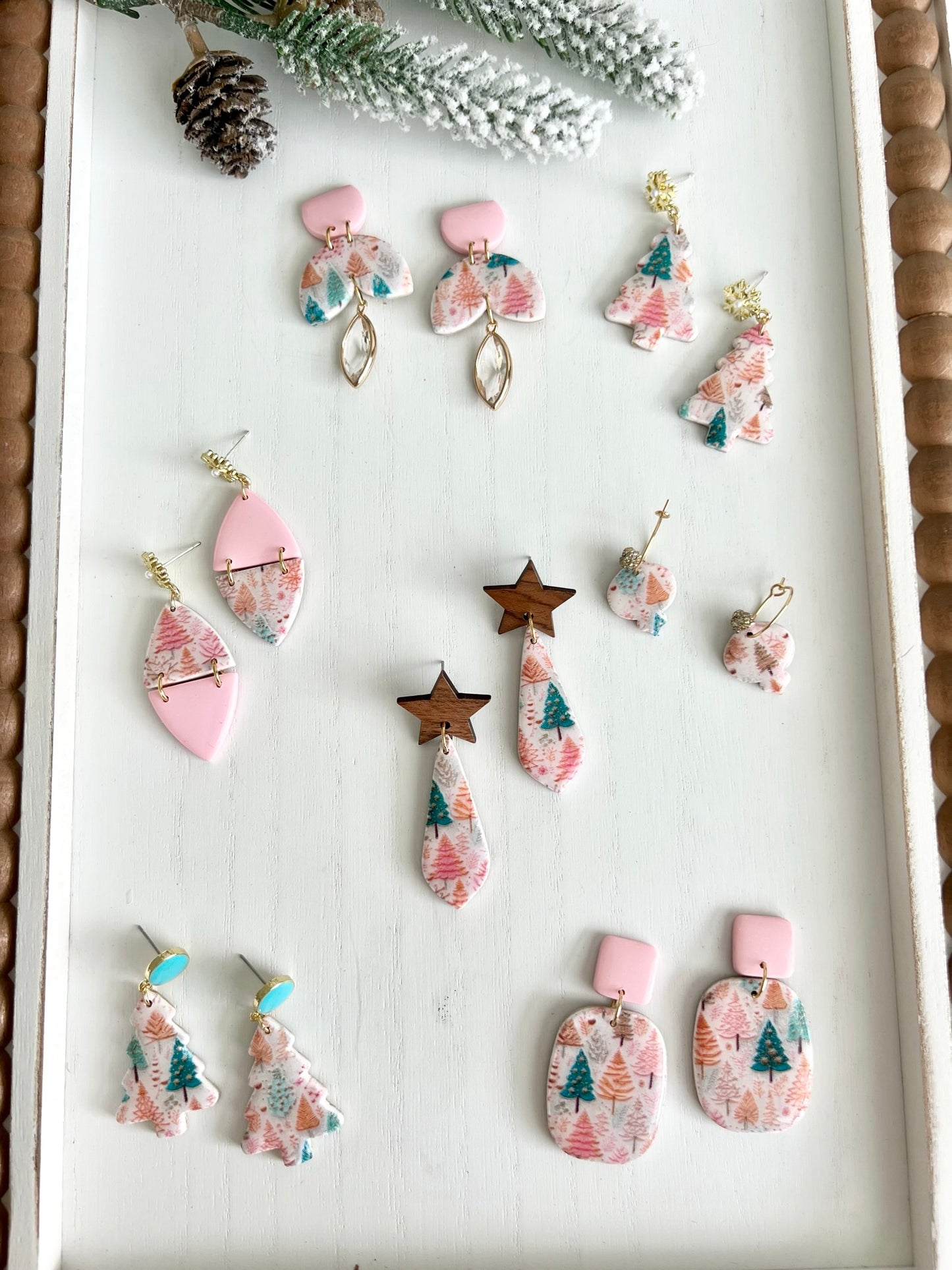 Christmas Print Dangles
