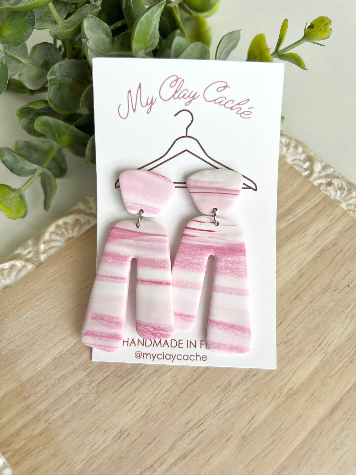 Pink and White Organic Arches