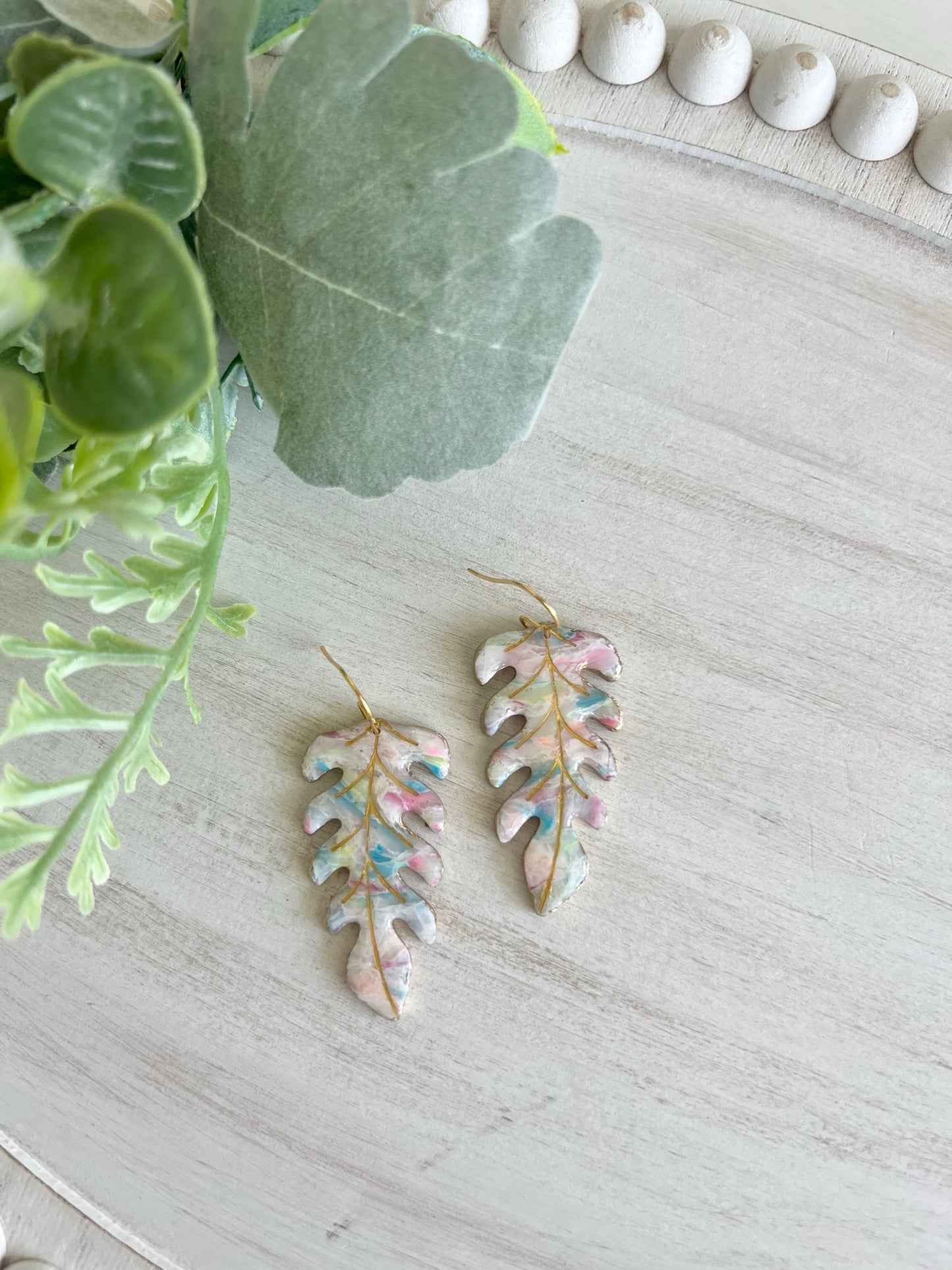 Colorful Leaf Dangles