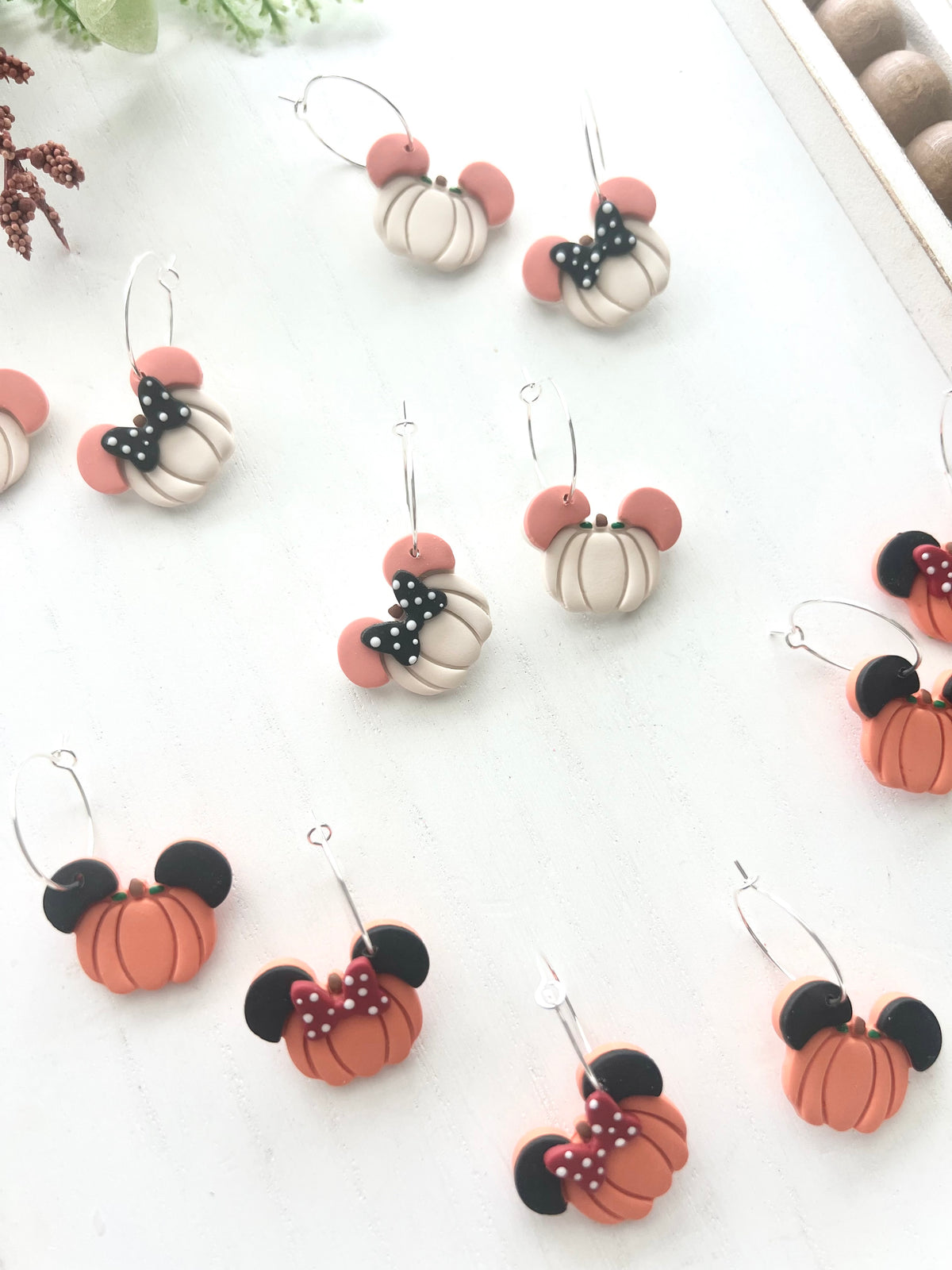 Mickey/Minnie Pumpkin Hoops