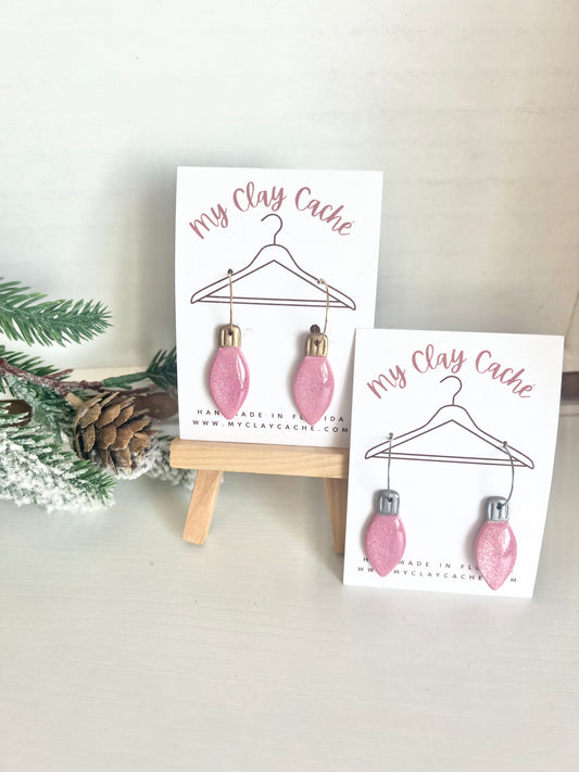 Pink Christmas Light Hoops