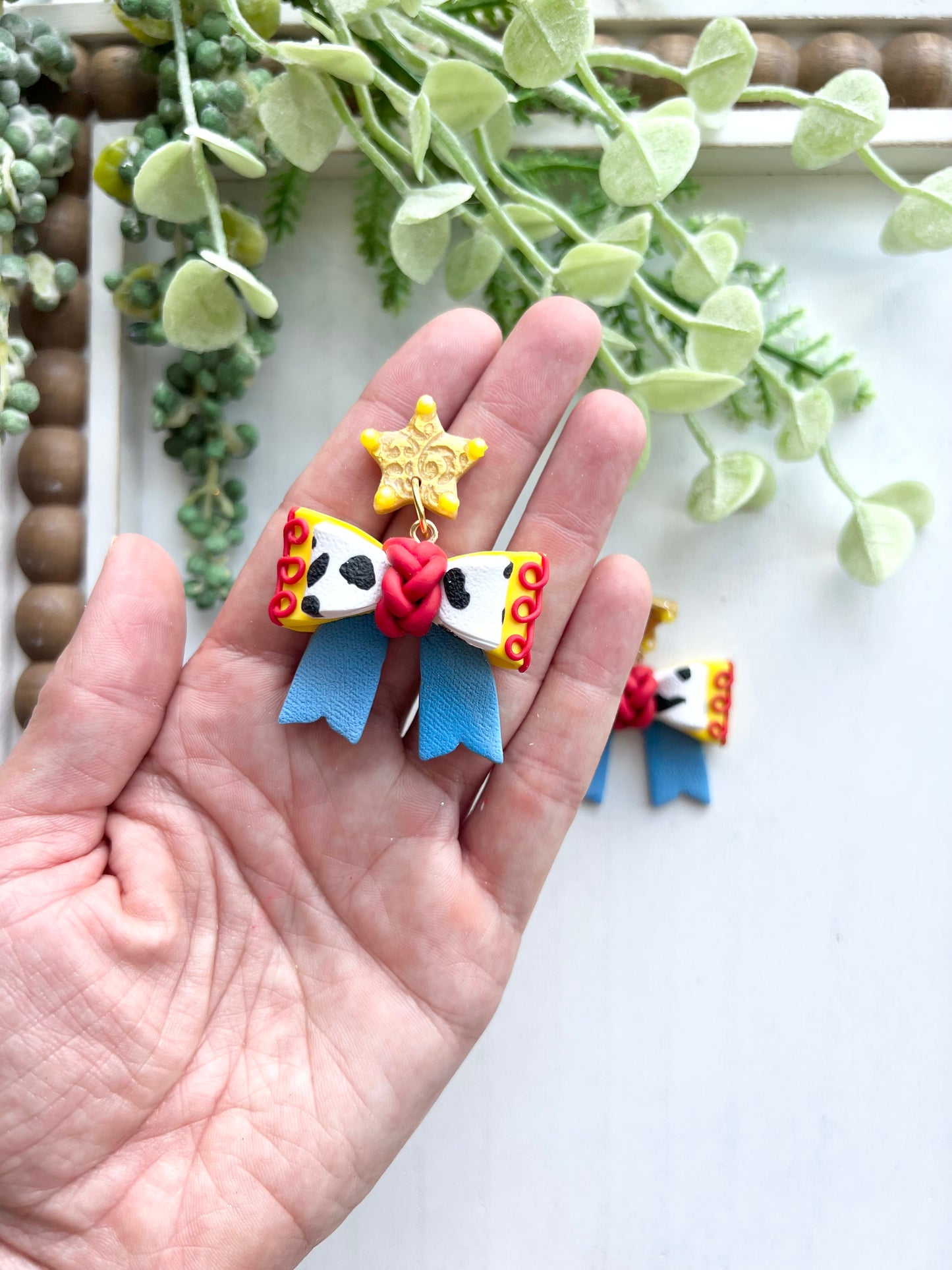 Jessie Inspired Bow Dangles