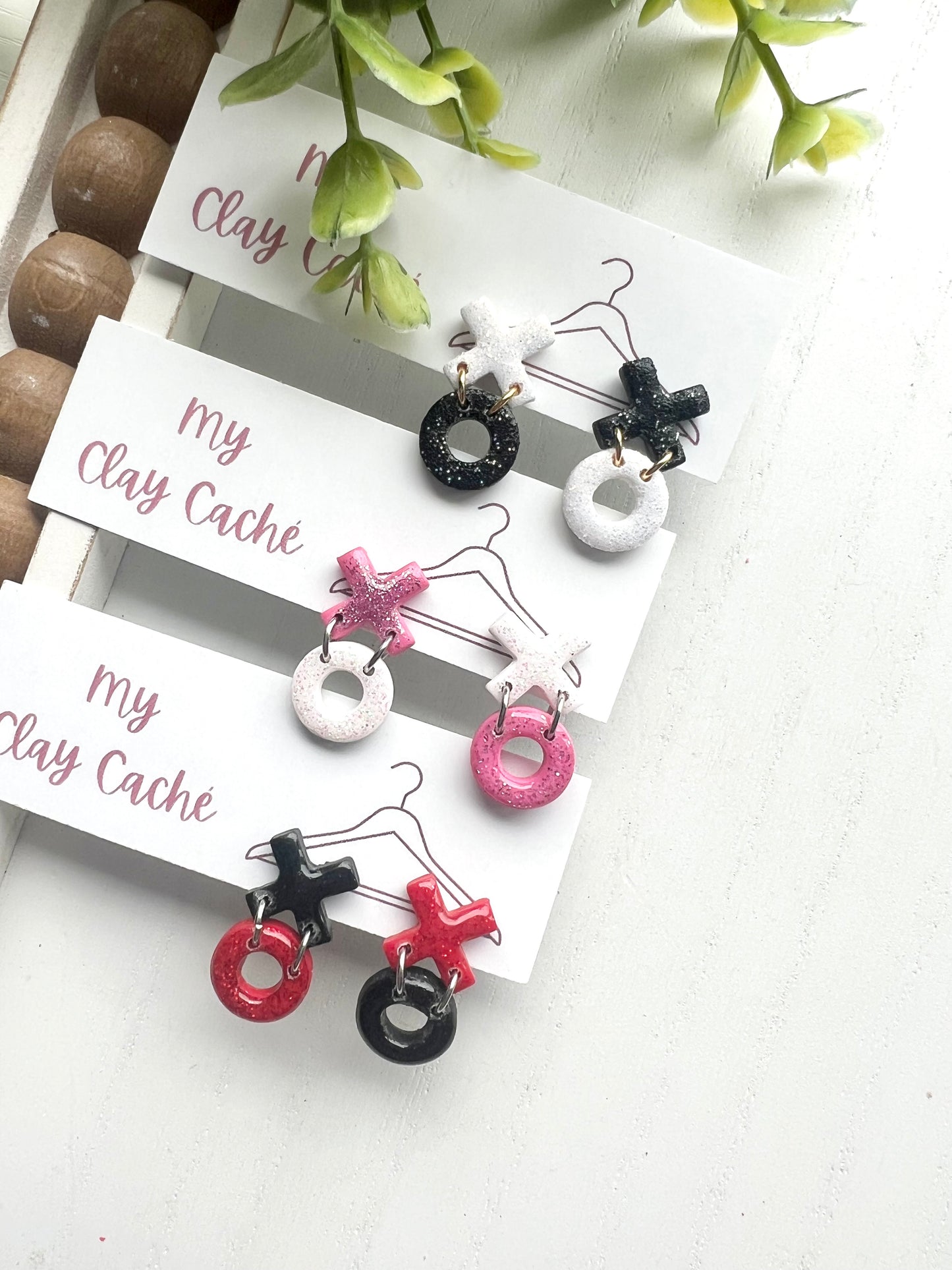 Dainty XOXO Drop Studs