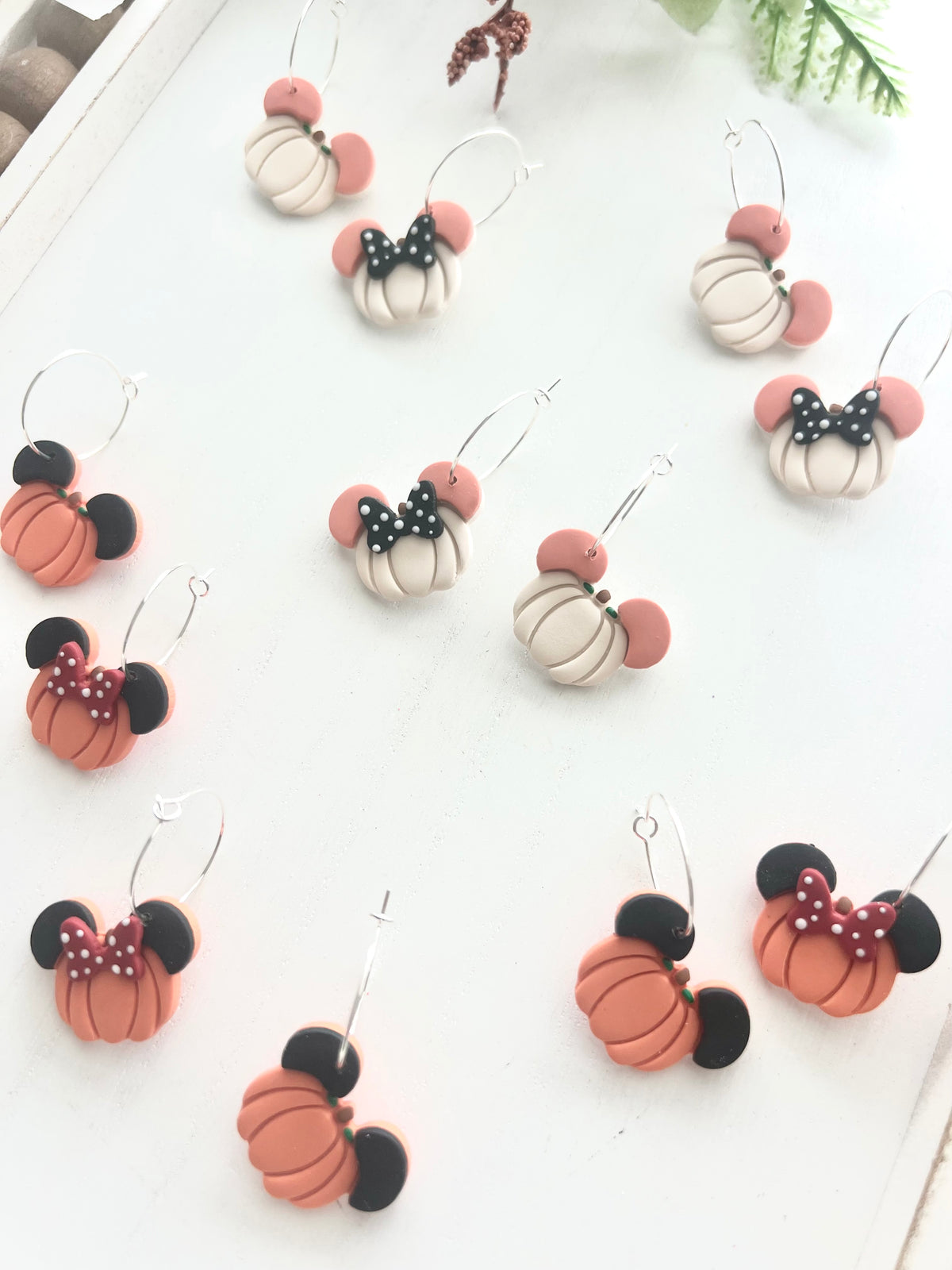 Mickey/Minnie Pumpkin Hoops