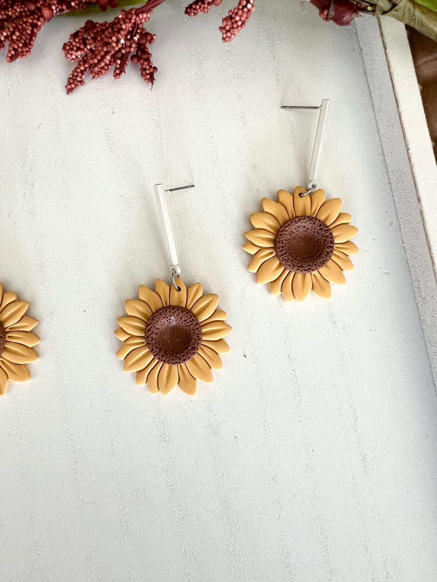 Sunflower Bar Dangles