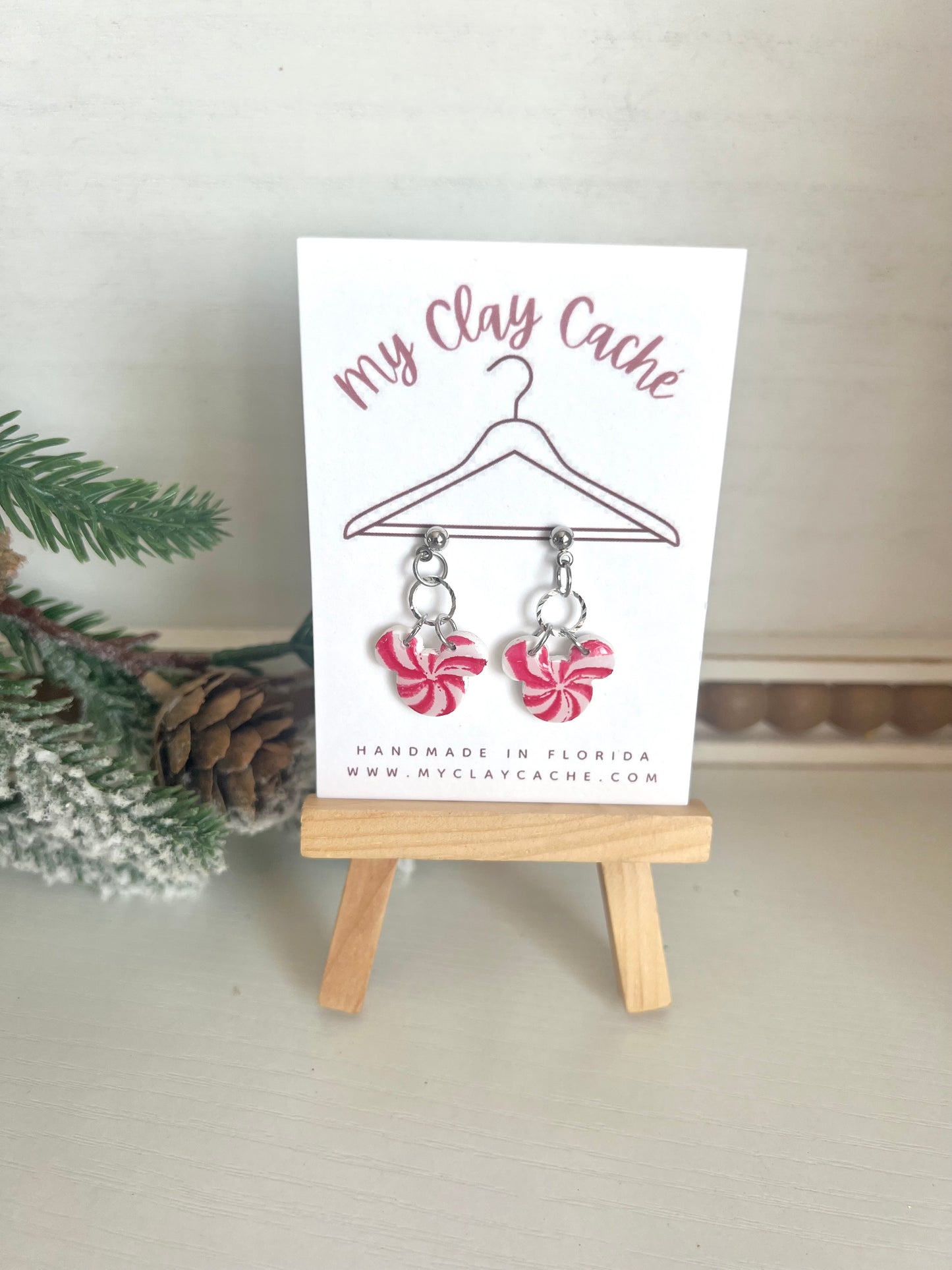 Peppermint Mickey Dangles