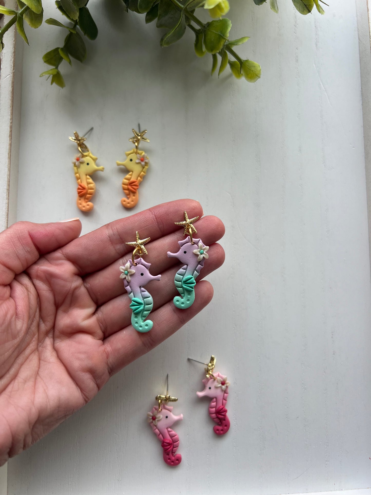 Seahorse Dangles and Studs