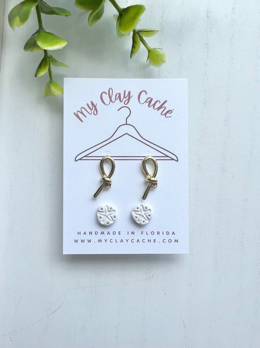 Gold Knot and Sand Dollar Stud Pack