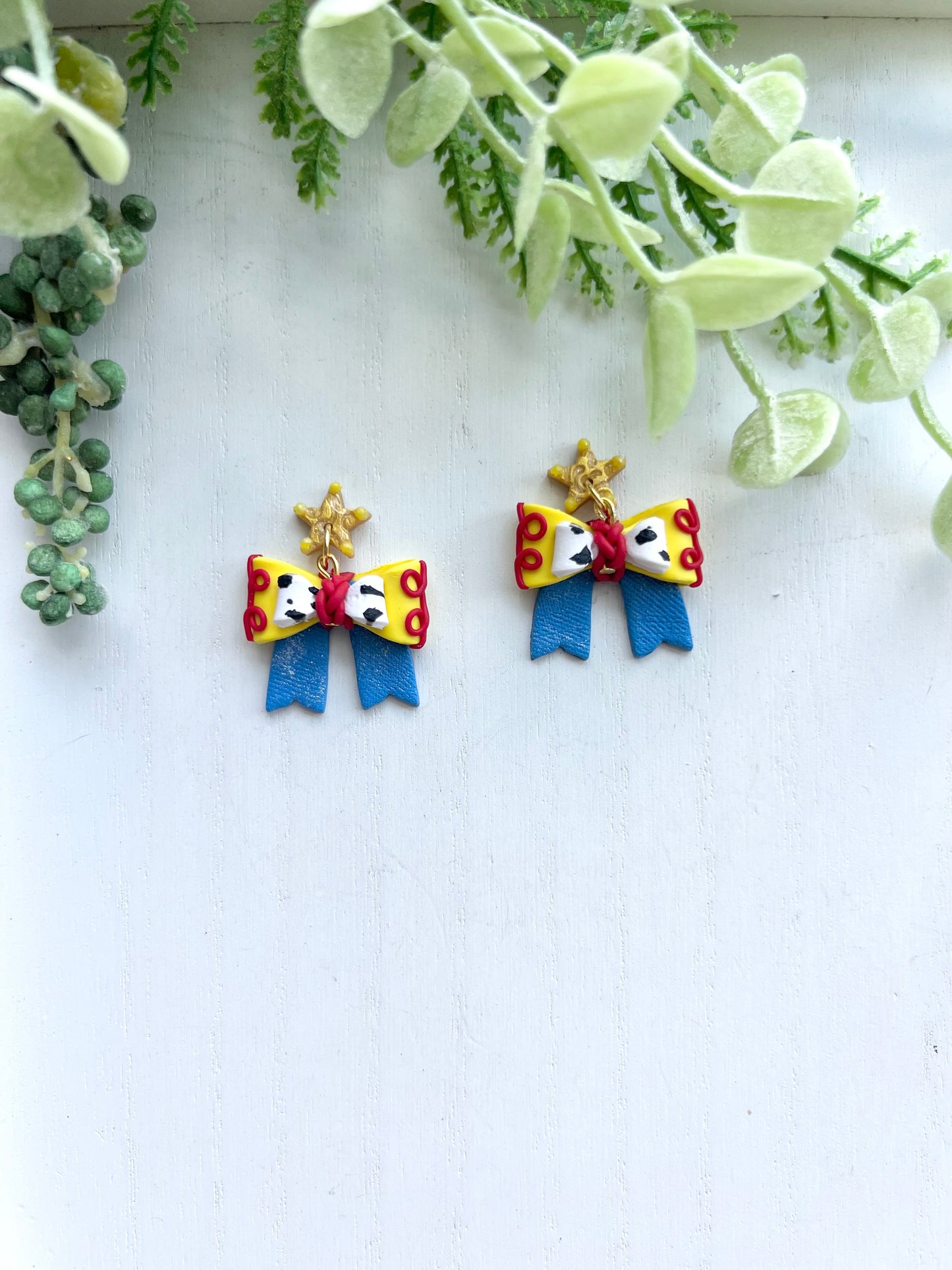 Jessie Inspired Bow Dangles