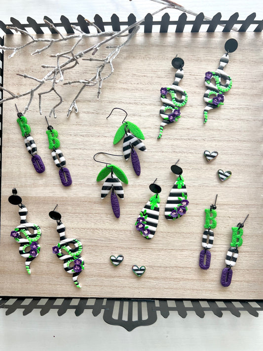 Beetlejuice Earrings