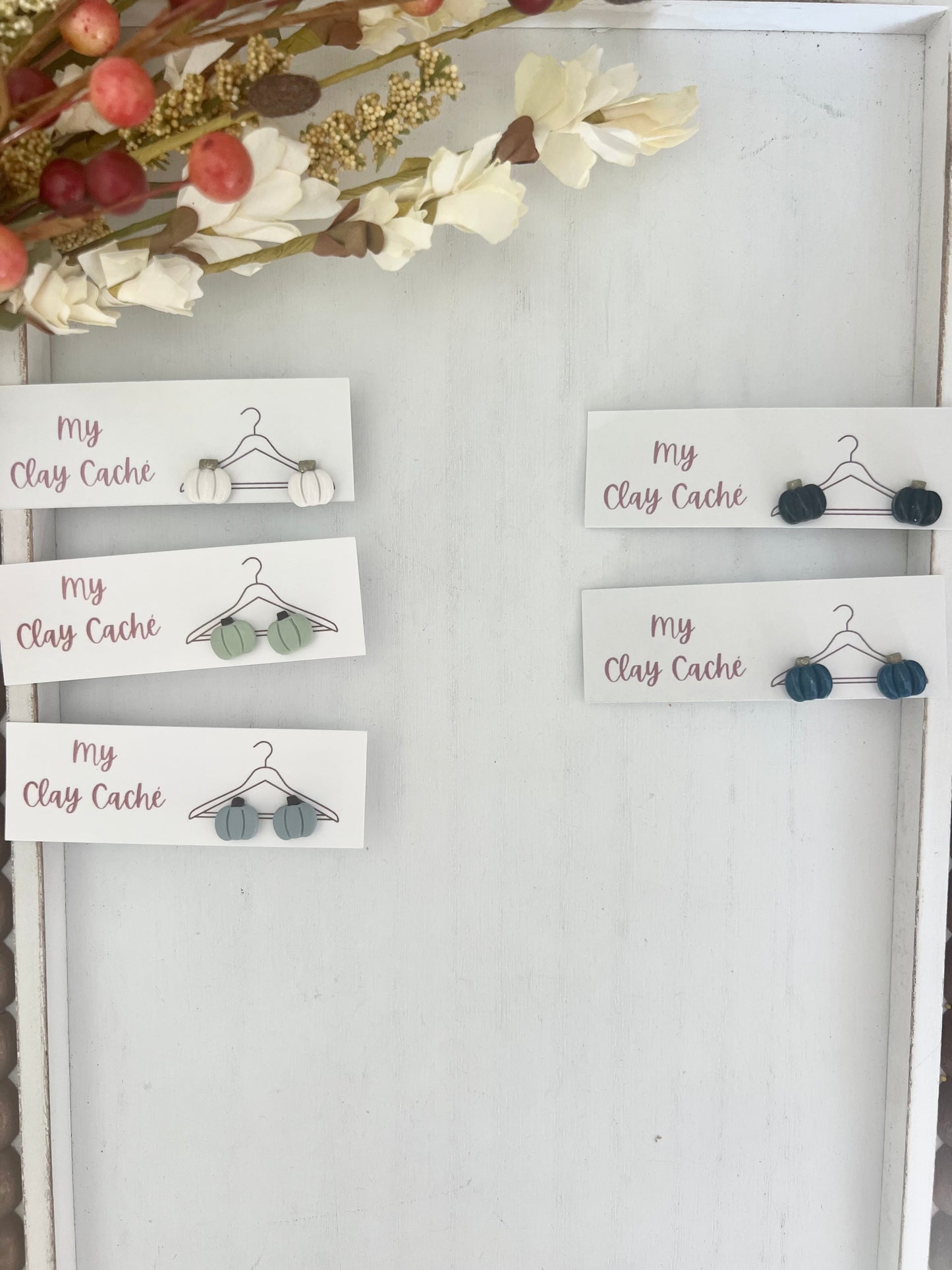 Mini Pumpkin Studs (various colors)