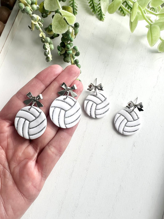 Volleyball Glitter Dangles