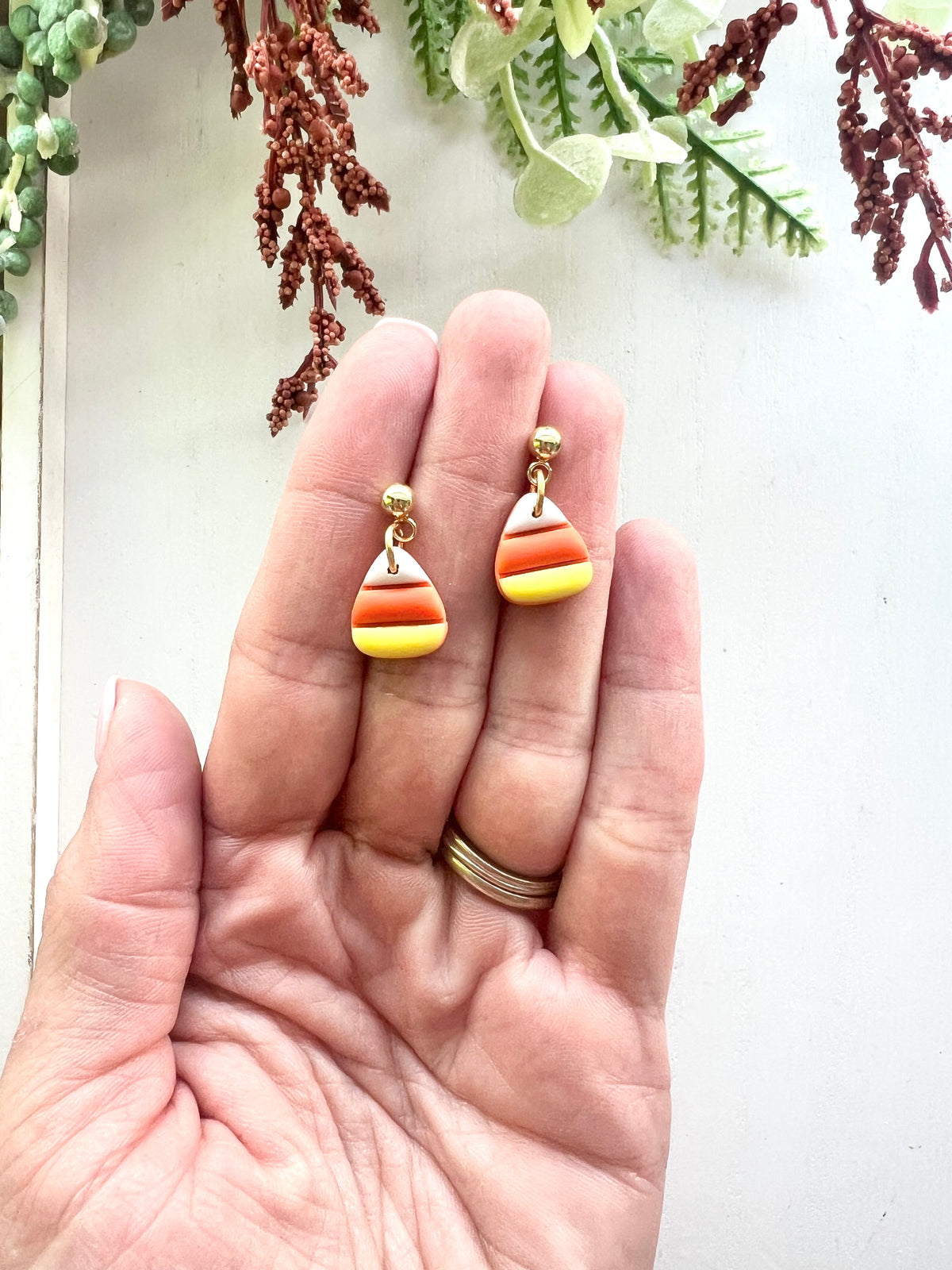 Dainty Candy Corn Dangles