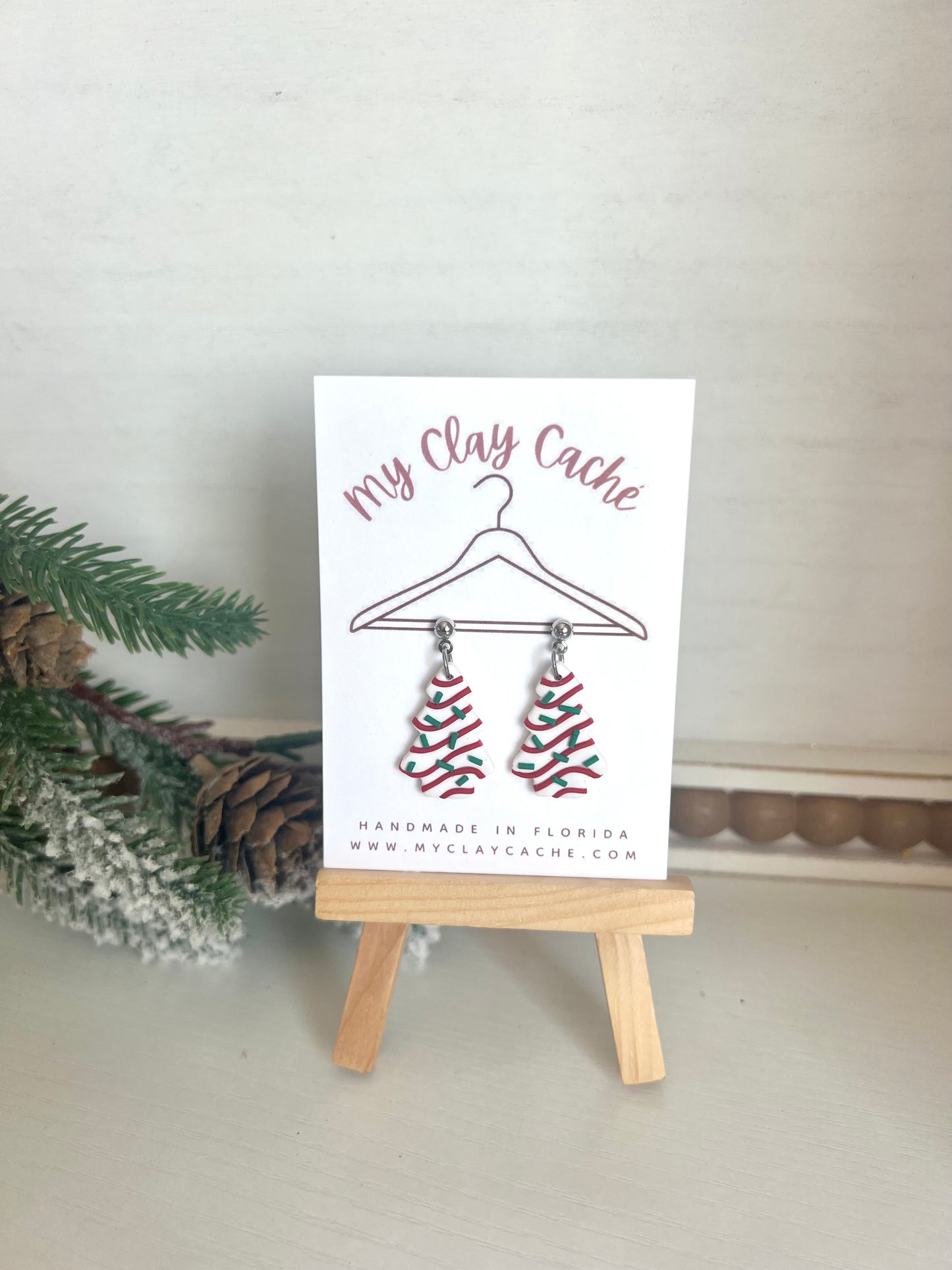 Christmas Tree Cake Dangles