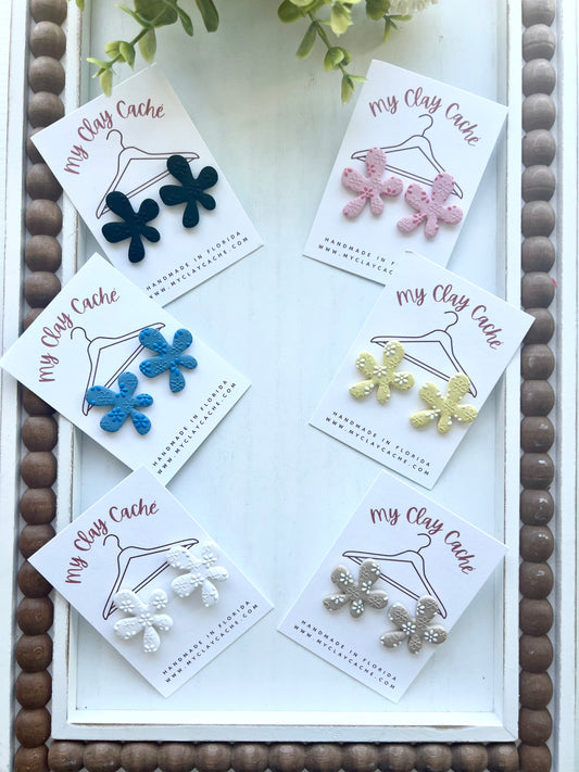 Funky Flower Statement Studs