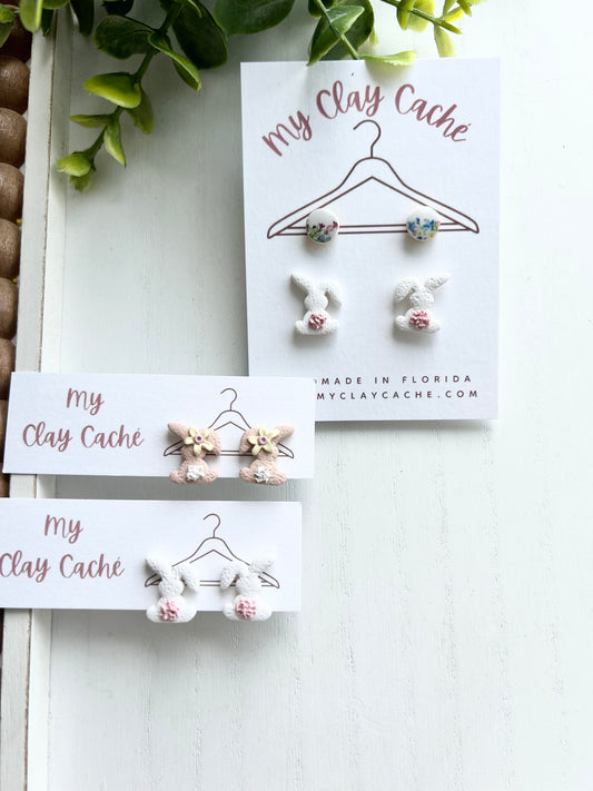 Floppy Bunny Studs