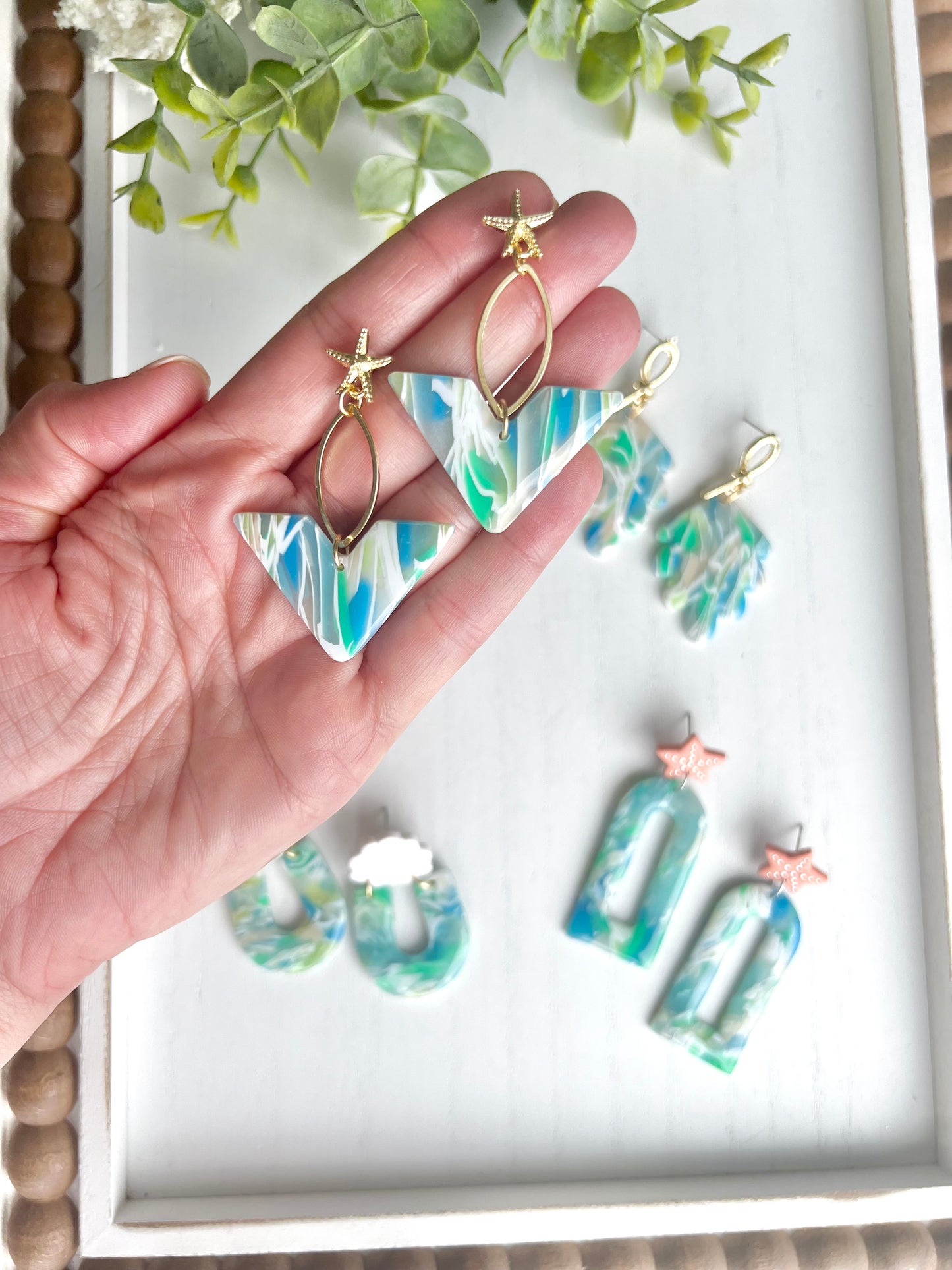 Sea Glass Dangles