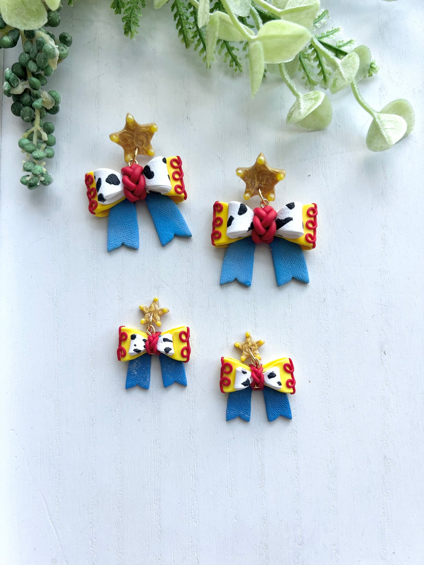 Jessie Inspired Bow Dangles