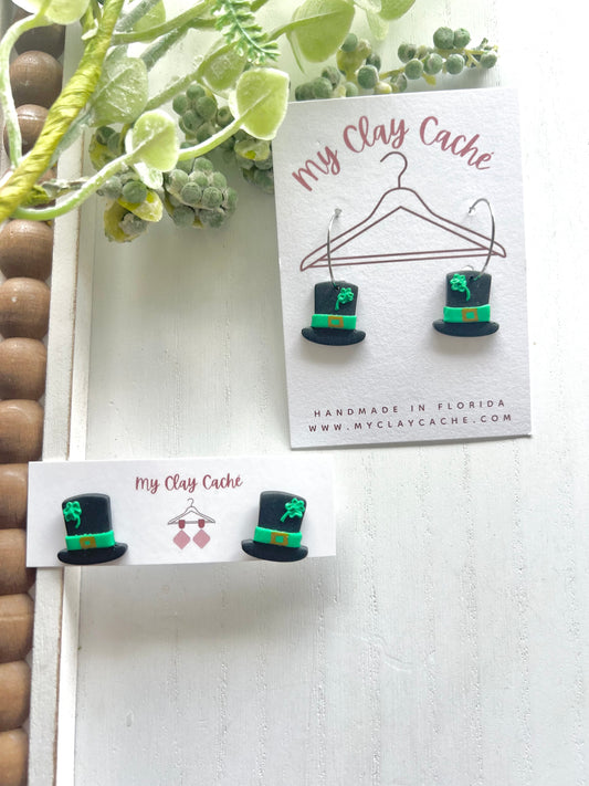 Leprechaun Hat Earrings