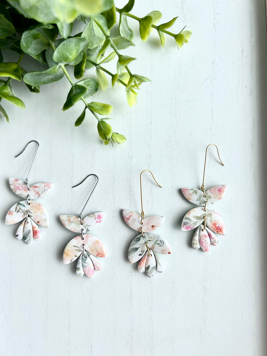 Spring Floral Print Floral Drop Dangels