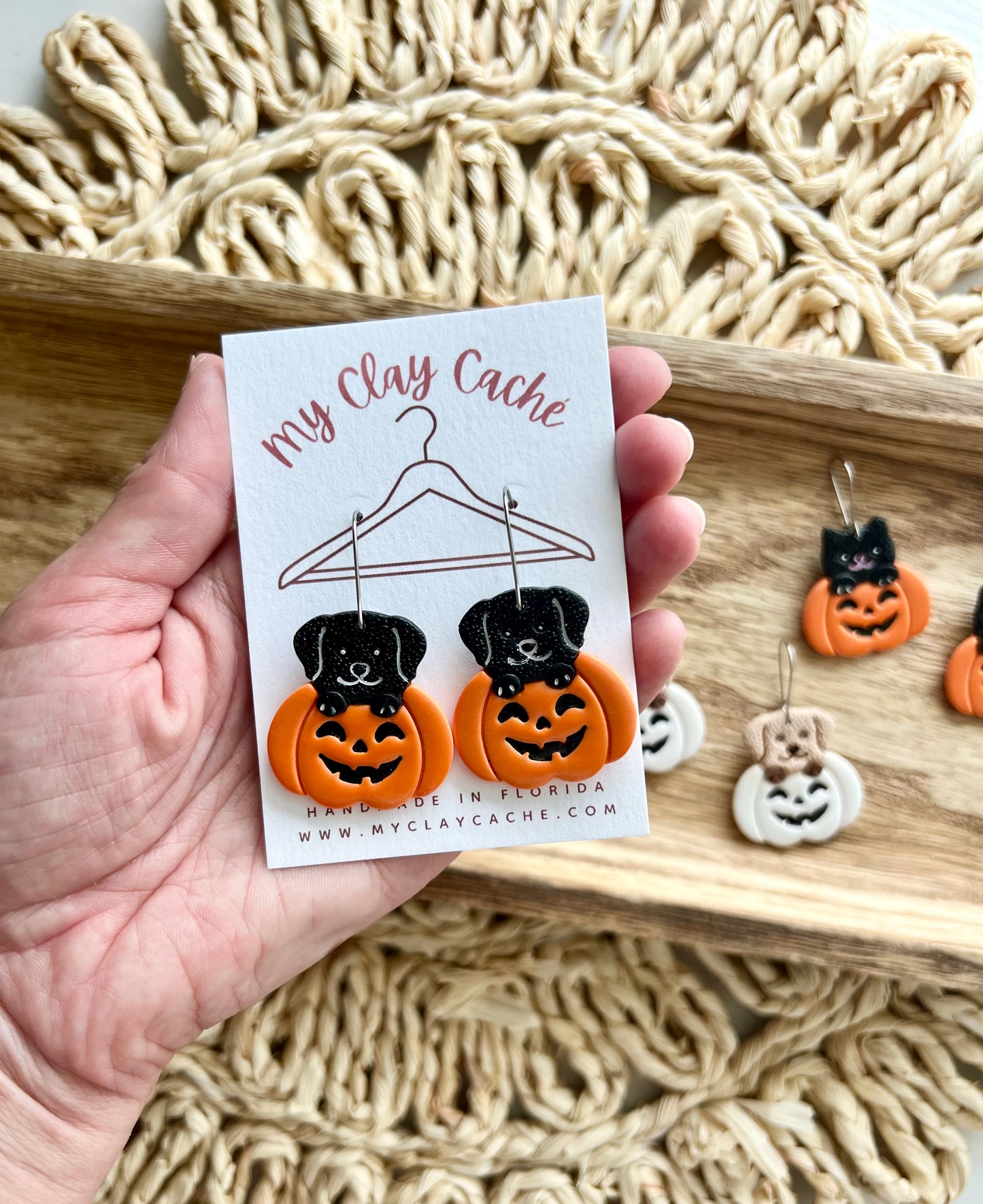 Kitty and Dog Pumpkin Hoops