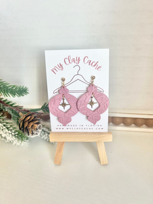 Pink Ornament Dangles