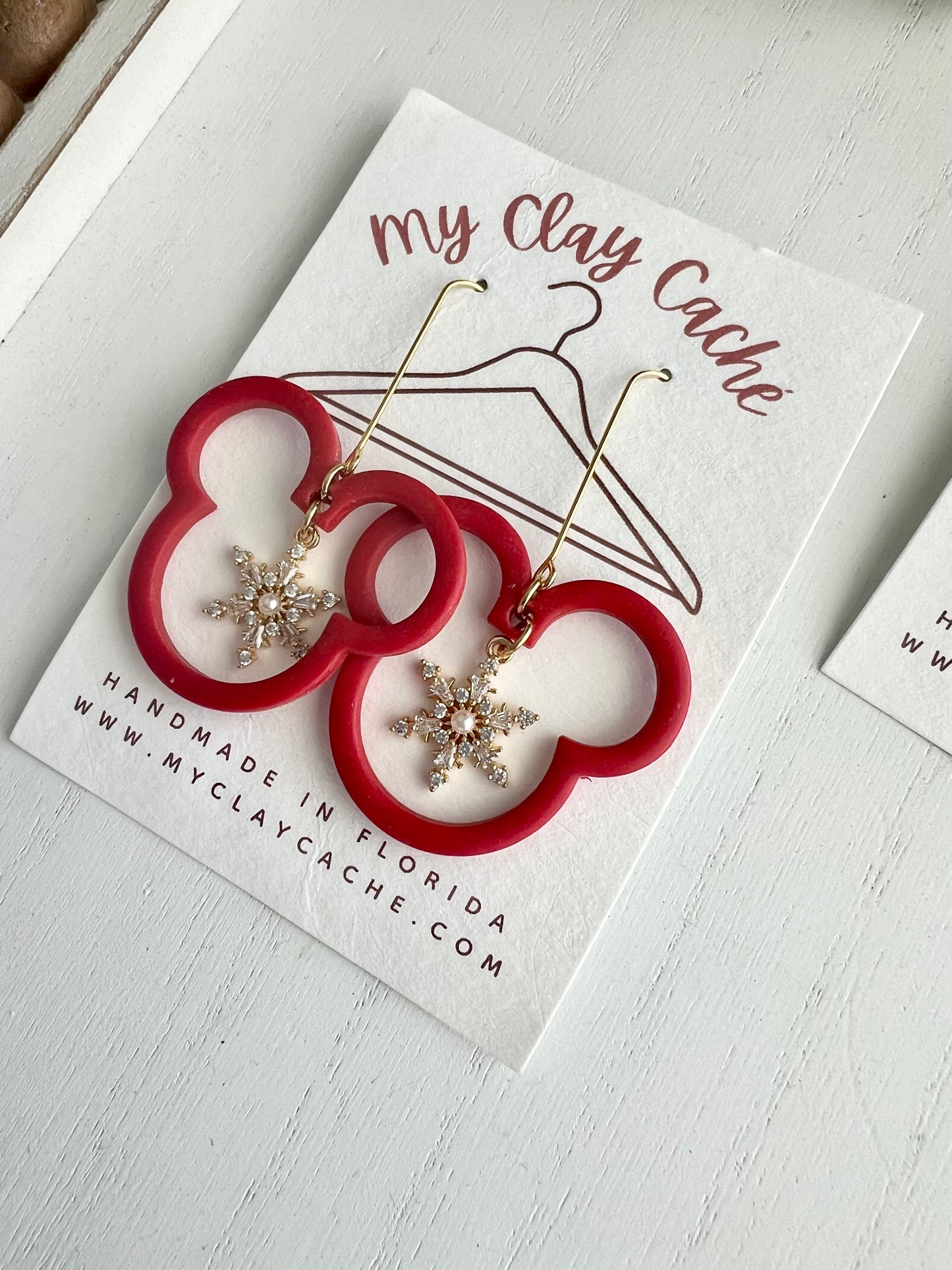 Mickey Snowflake Dangles