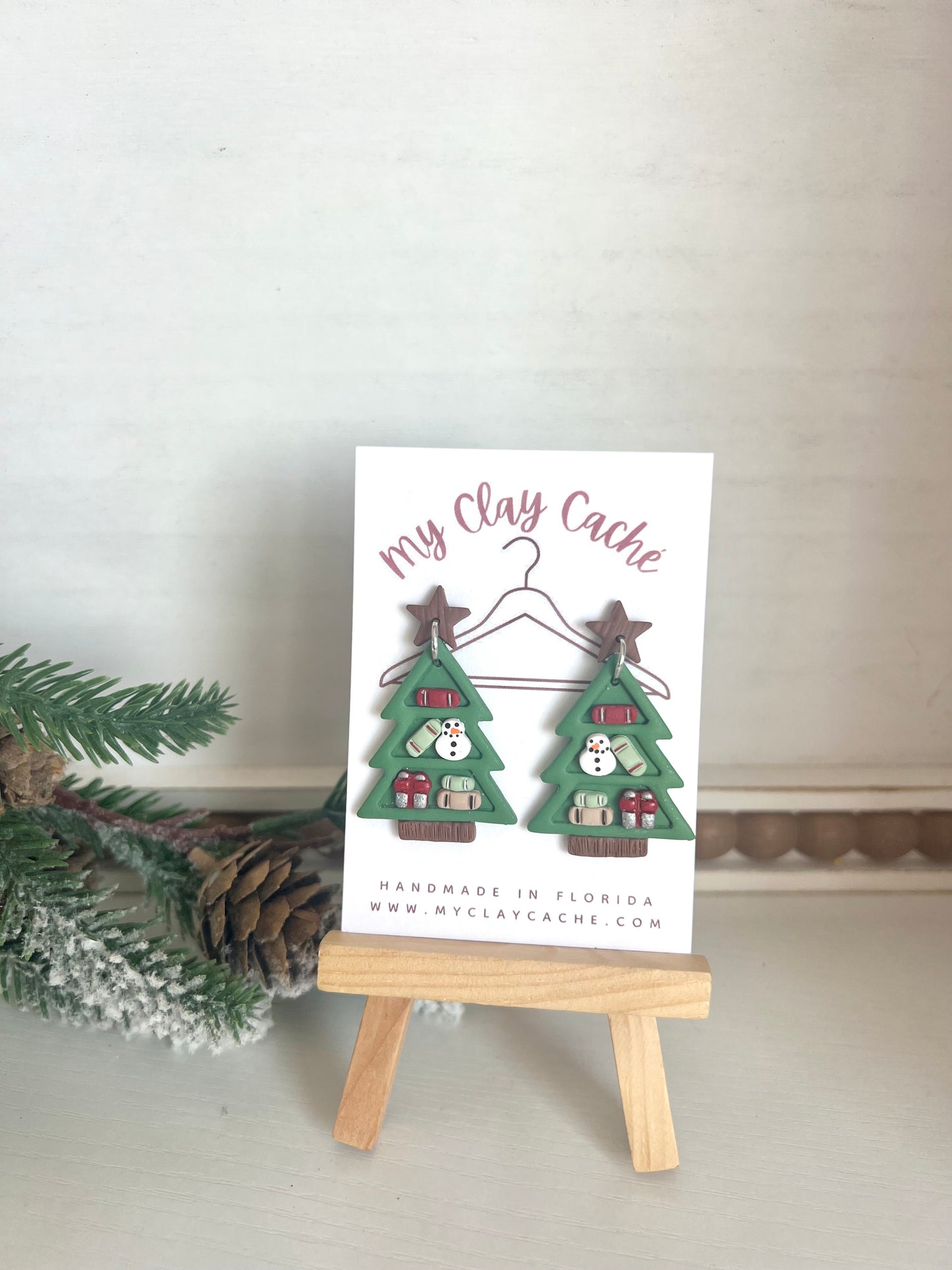 Bookshelf Christmas Trees