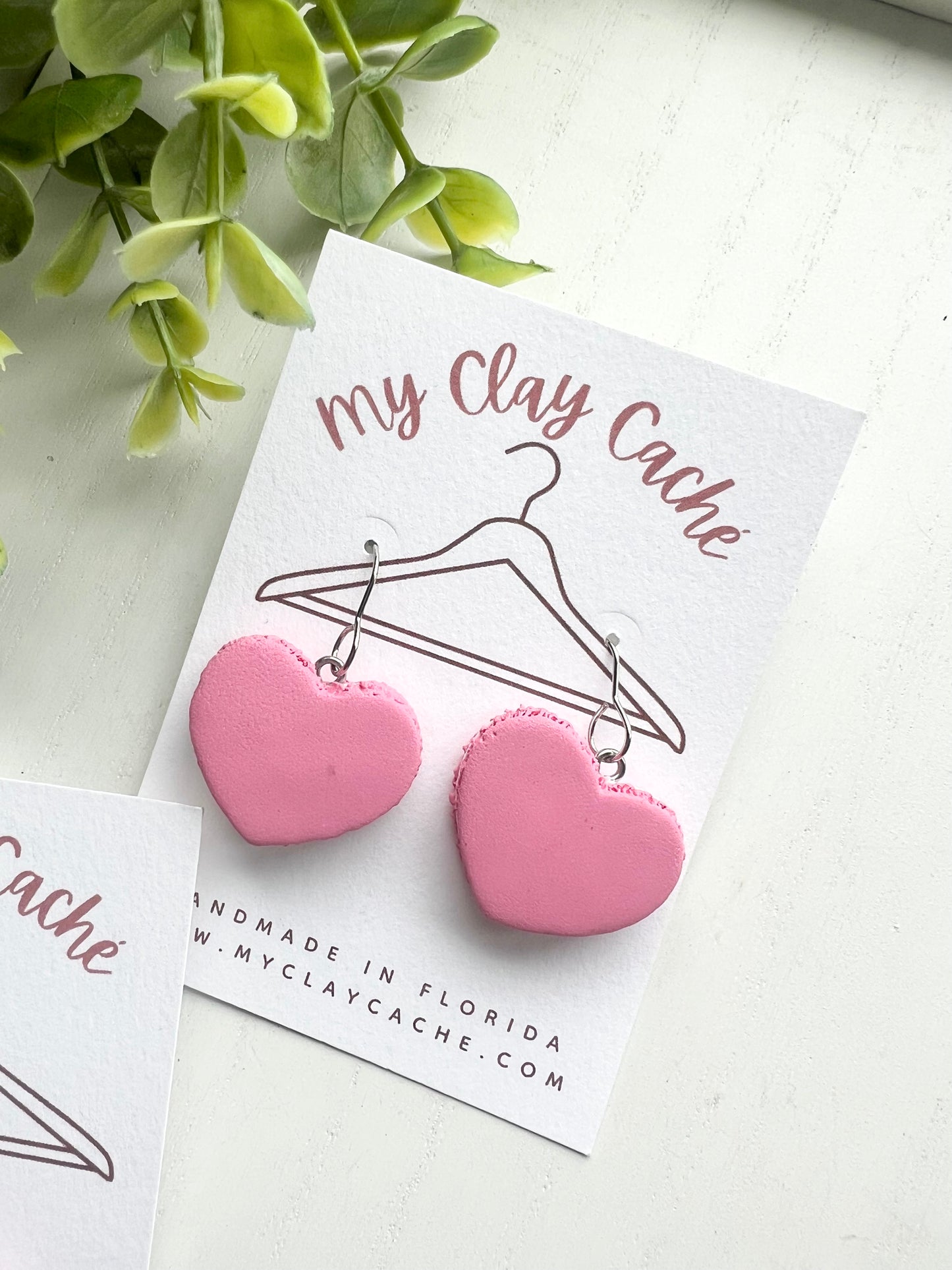 Macaroon Heart Dangles