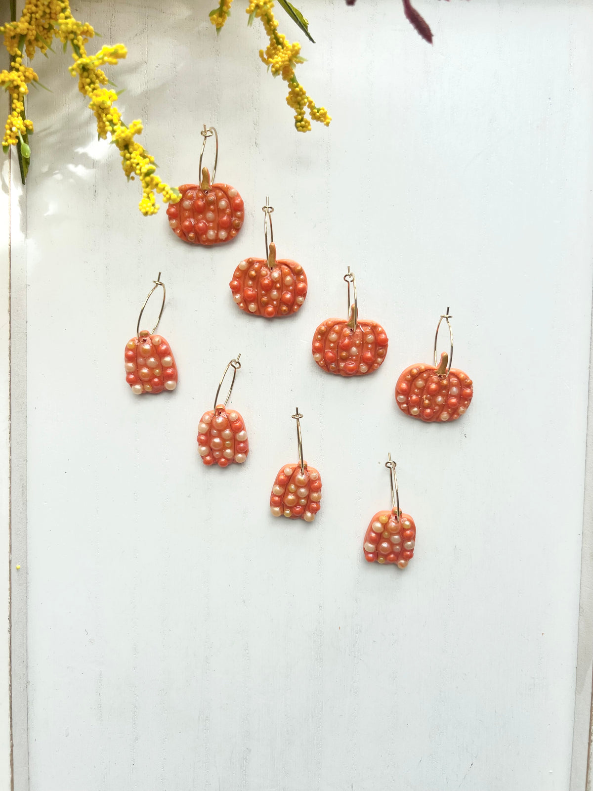 Orange Beaded Pumpkins