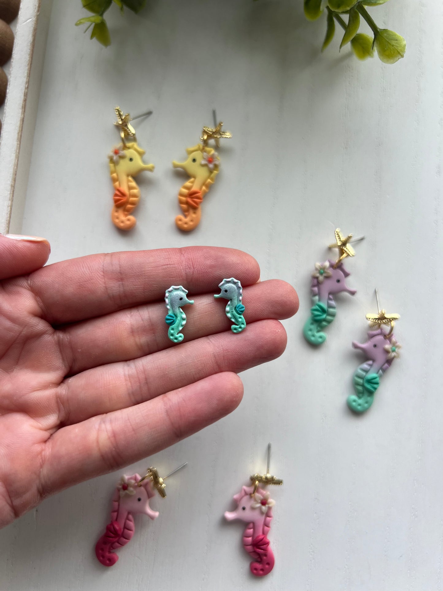 Seahorse Dangles and Studs