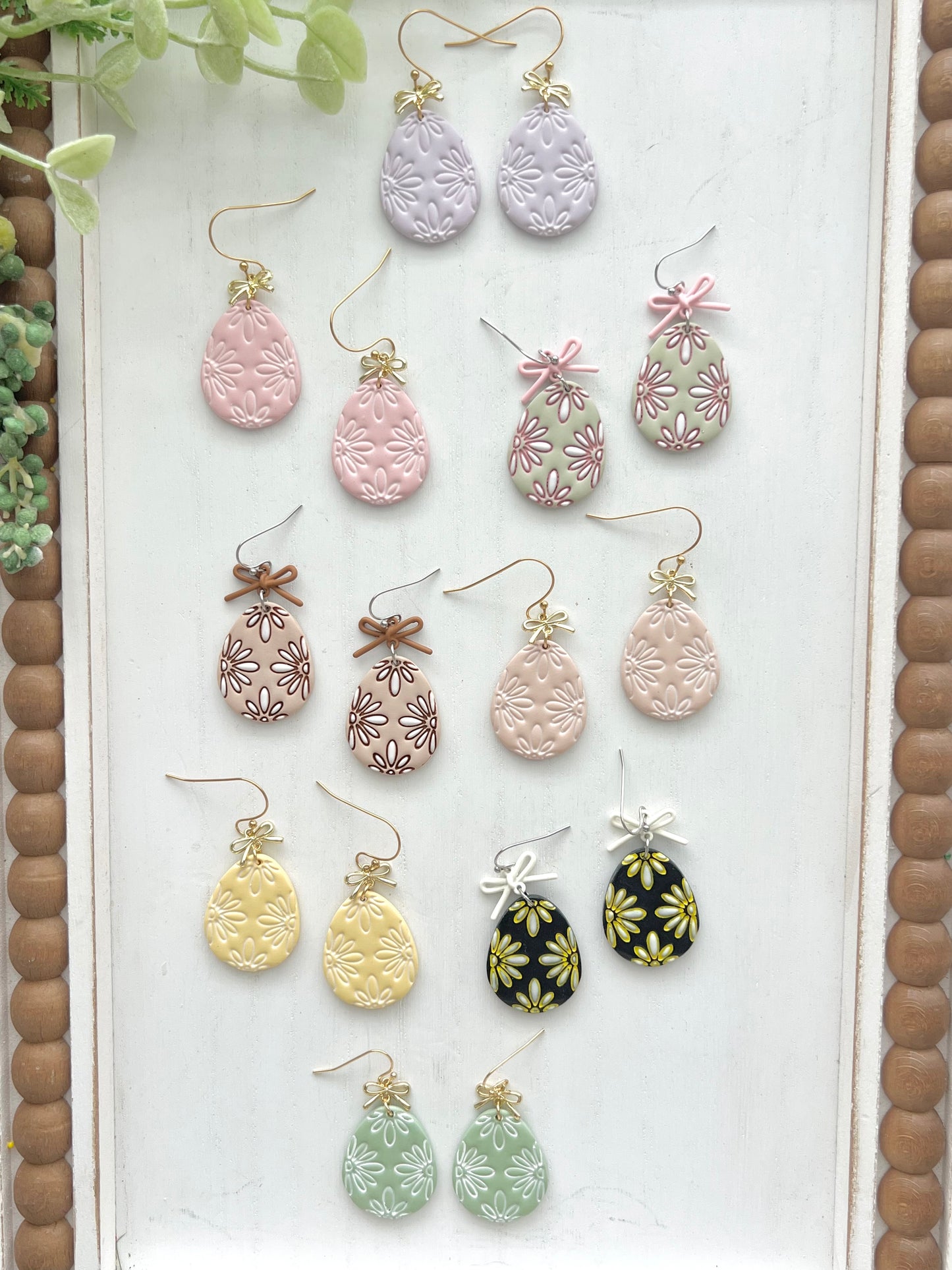 Boho Egg Dangles (Various Colors)