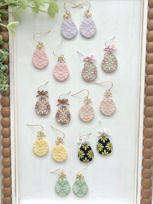 Boho Egg Dangles (Various Colors)