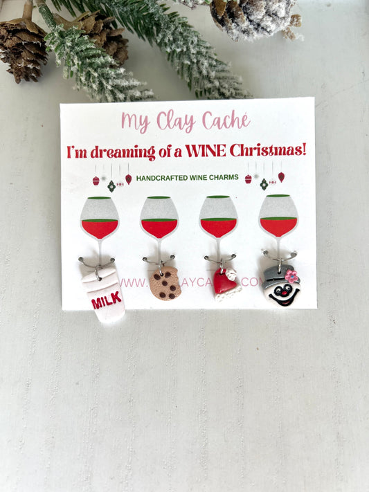 Christmas Wine Charms