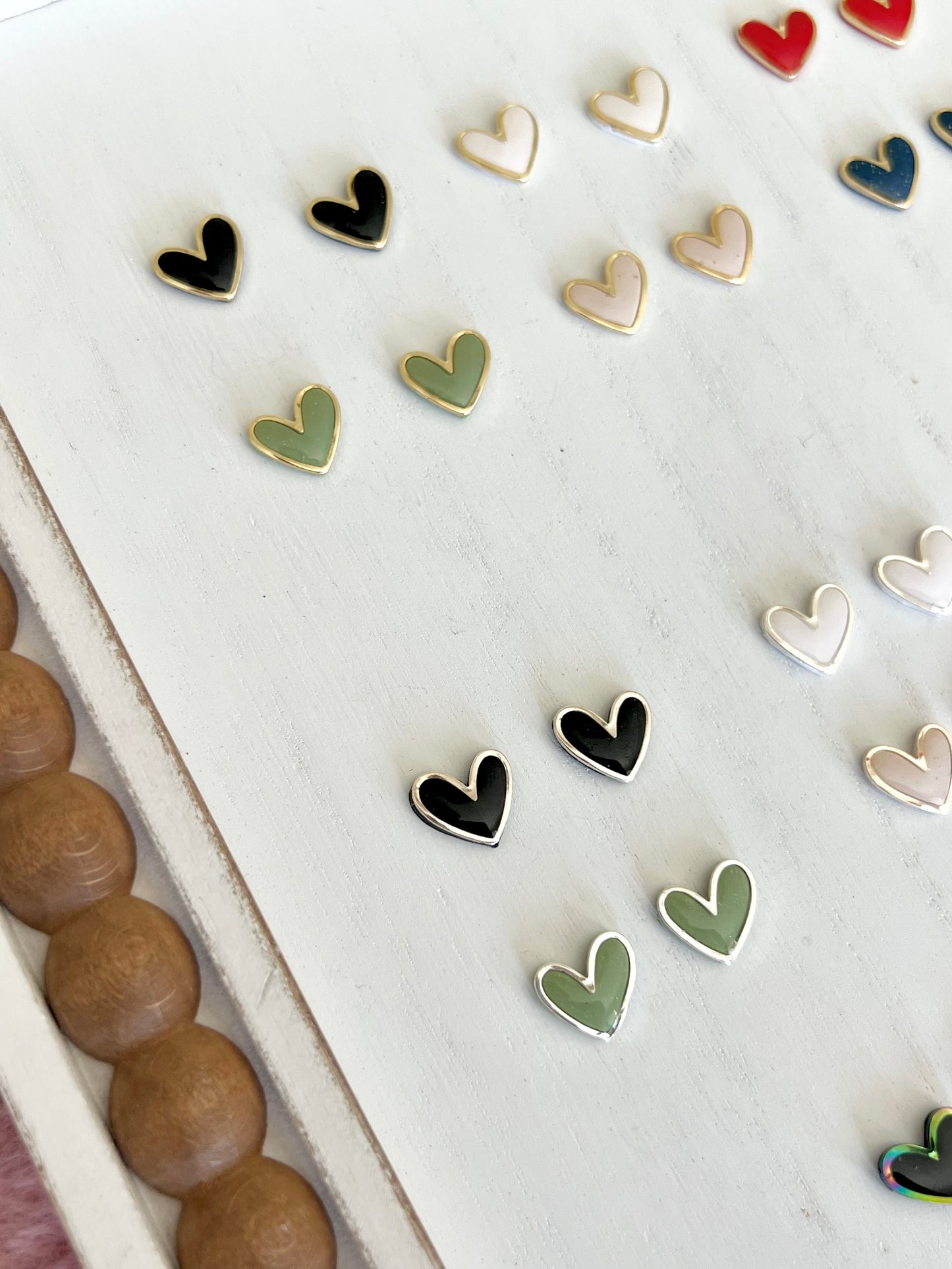 Heart Studs